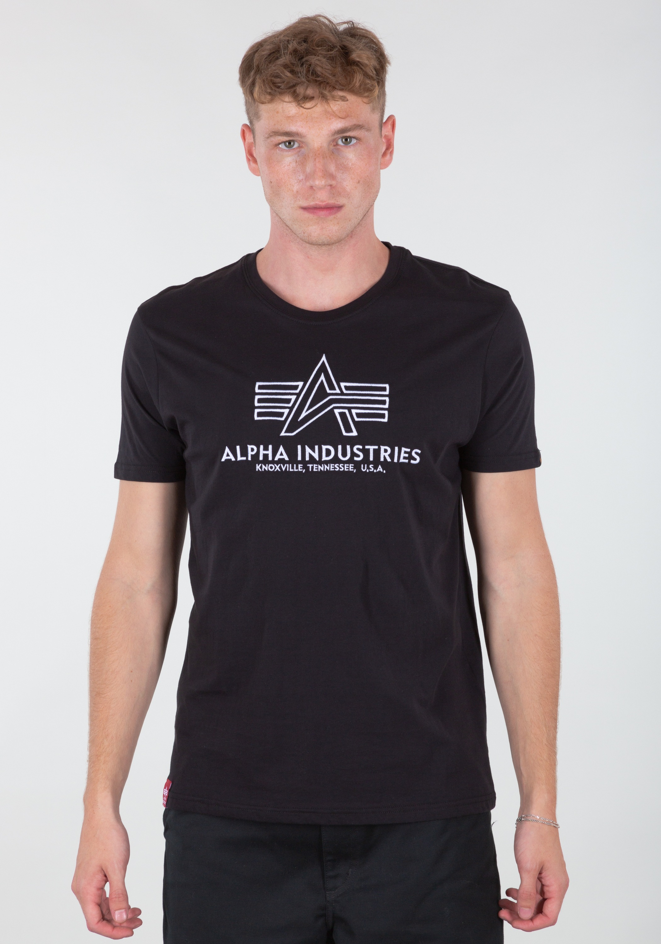 T-Shirt »ALPHA INDUSTRIES Men - T-Shirts Basic T Embroidery«
