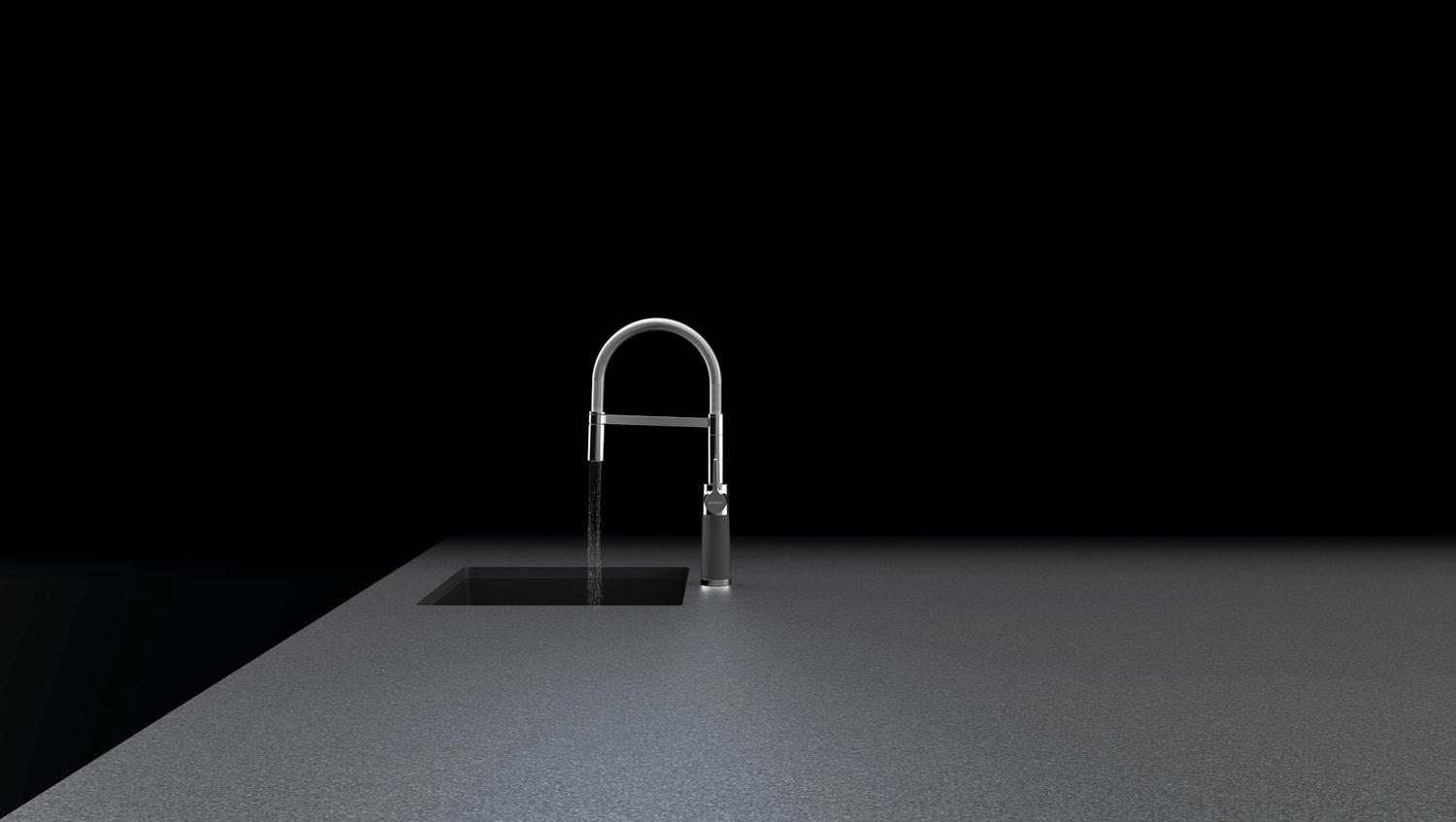 Schock Robinetterie de cuisine »SC-550« Festauslauf, Strahl-Brause, Rückflussverhinderer, Schwenkbereich 150°