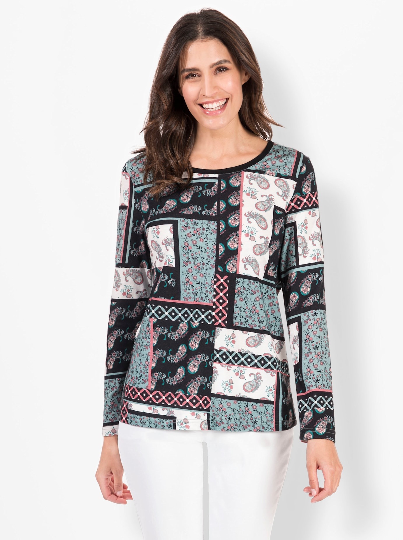 Inspirationen Langarmshirt »Shirt«, (1 tlg.)