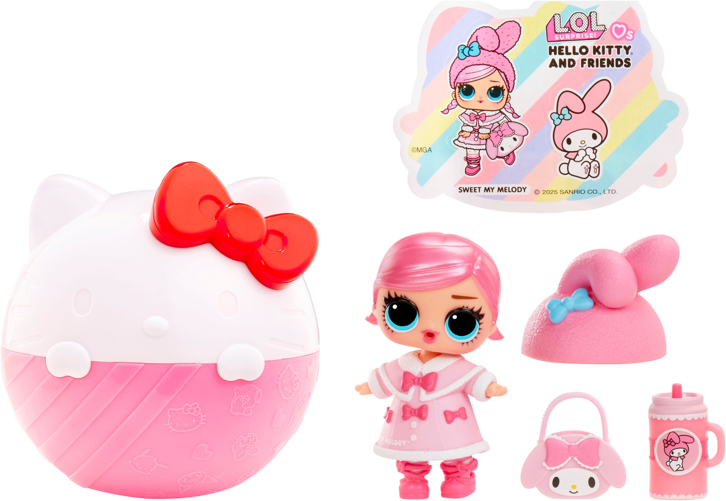 L.O.L. SURPRISE! Anziehpuppe »L.O.L. Surprise Loves Hello Kitty & Friends Tots Core Characters« sortierte Lieferung