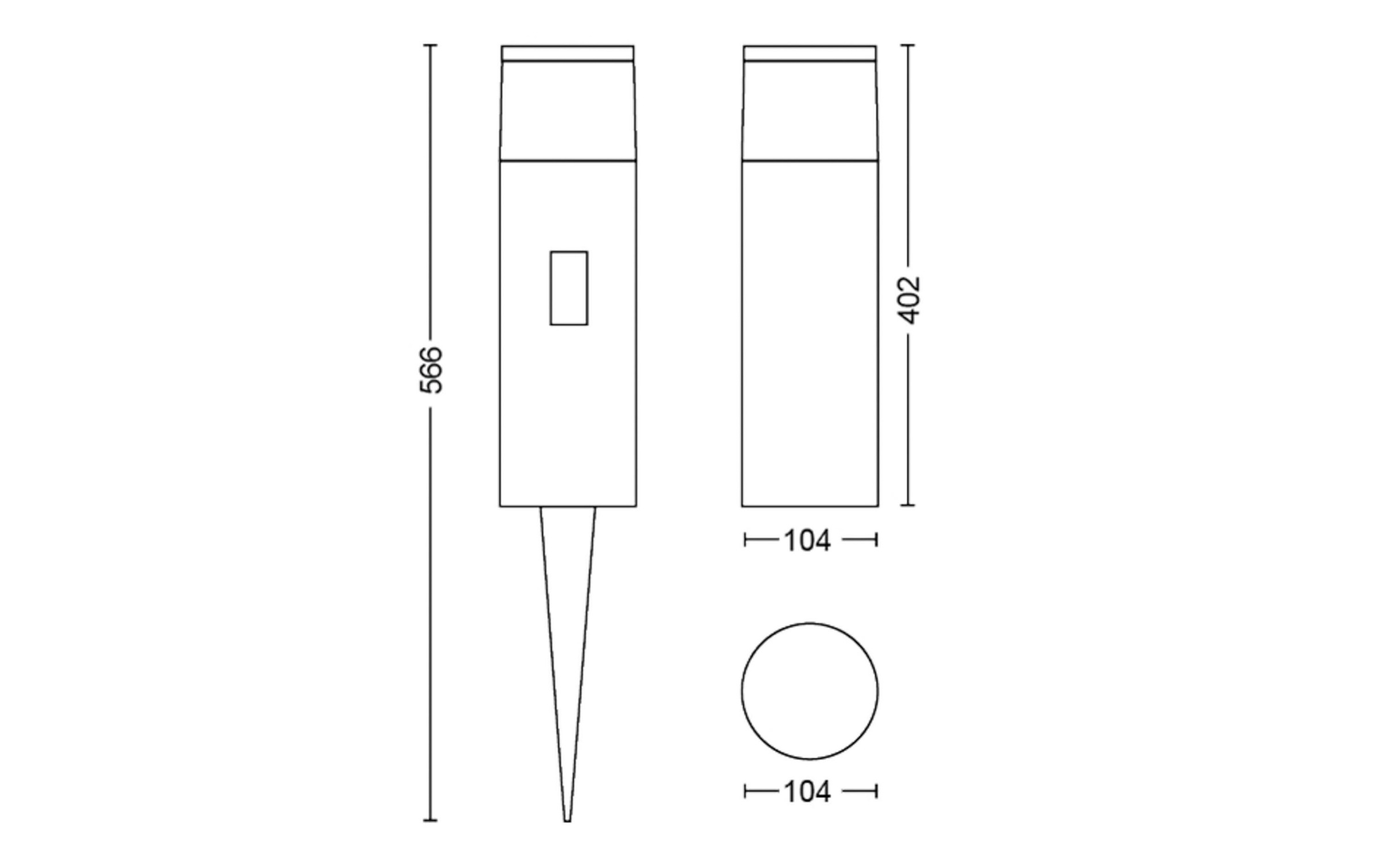 Philips Hue Aussen-Stehlampe »C«, 1 flammig