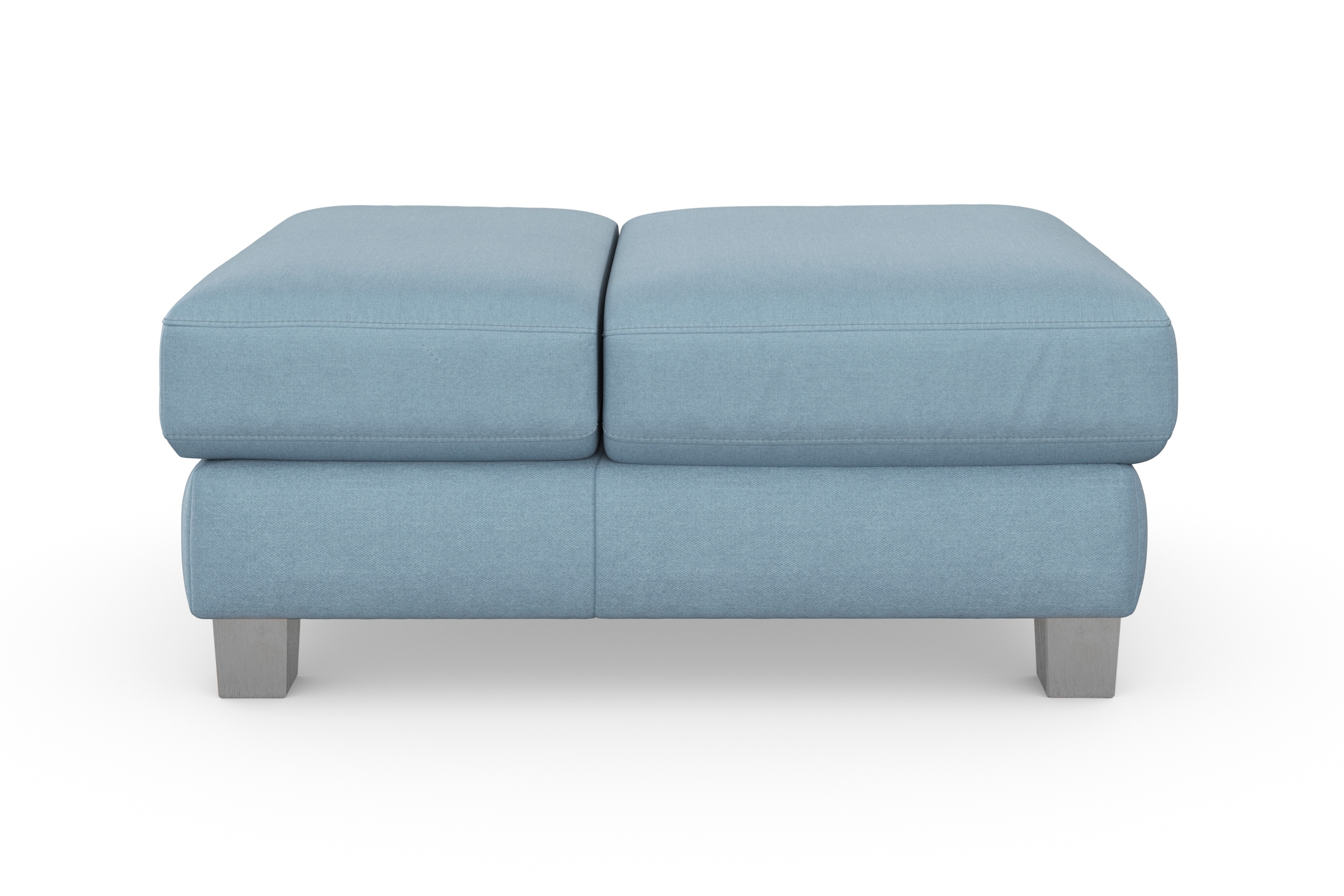 sit&more Polsterhocker »Dundee«, mit Klappfunktion, Federkern und hochwertigen Edelstahlfüssen