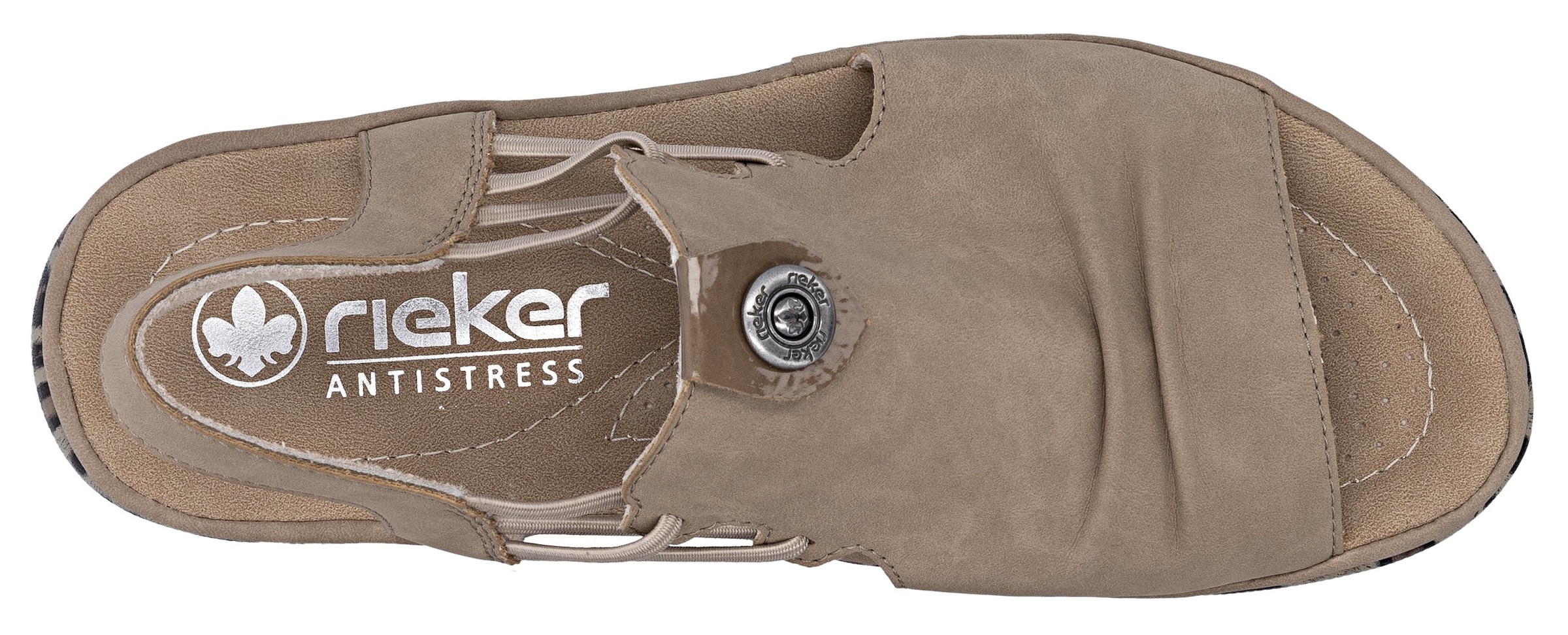 Rieker Sandale  Chaussure d'été, chaussure de vacances, chaussure à enfiler avec élastiques latéraux