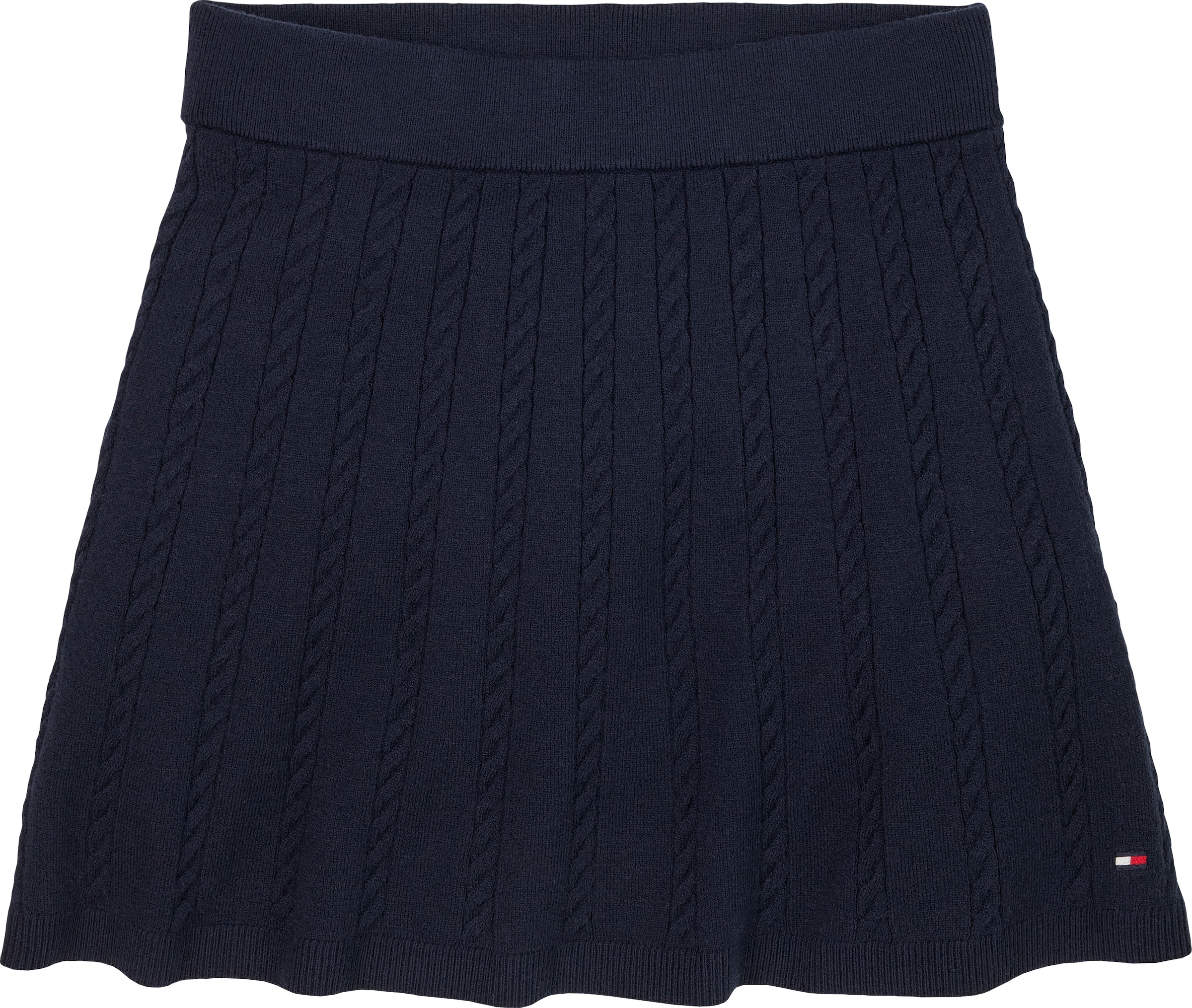 Tommy Hilfiger Strickrock »MINI CABLE SKIRT«, mit kleinem Zopfmuster