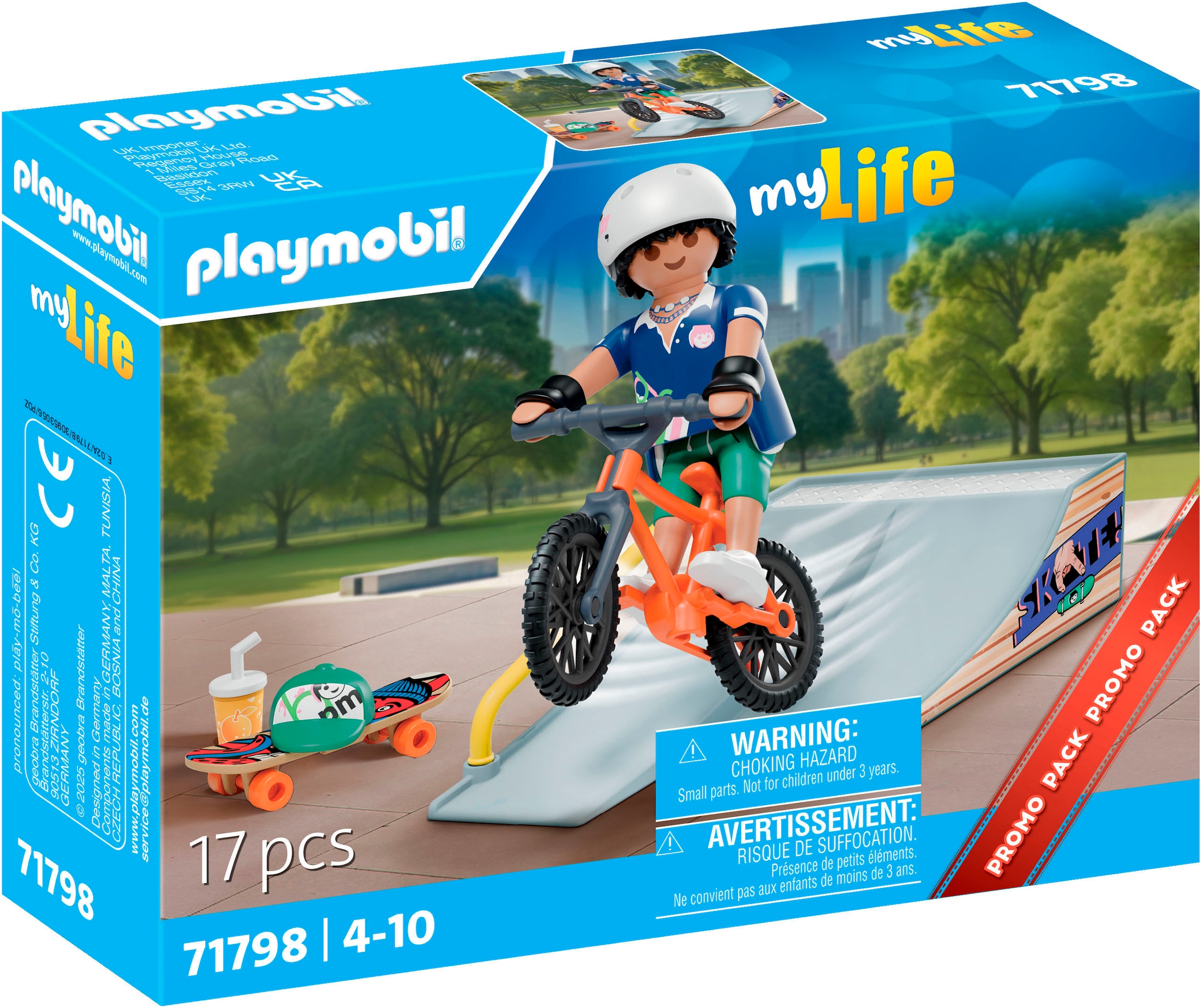 Playmobil® Konstruktions-Spielset »Skateboard mit Rampe (71798), My Life« Made in Europe
