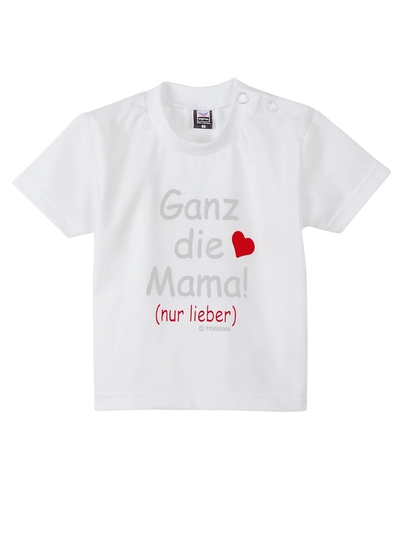Trigema T-Shirt »TRIGEMA T-Shirt Mamas Liebling«