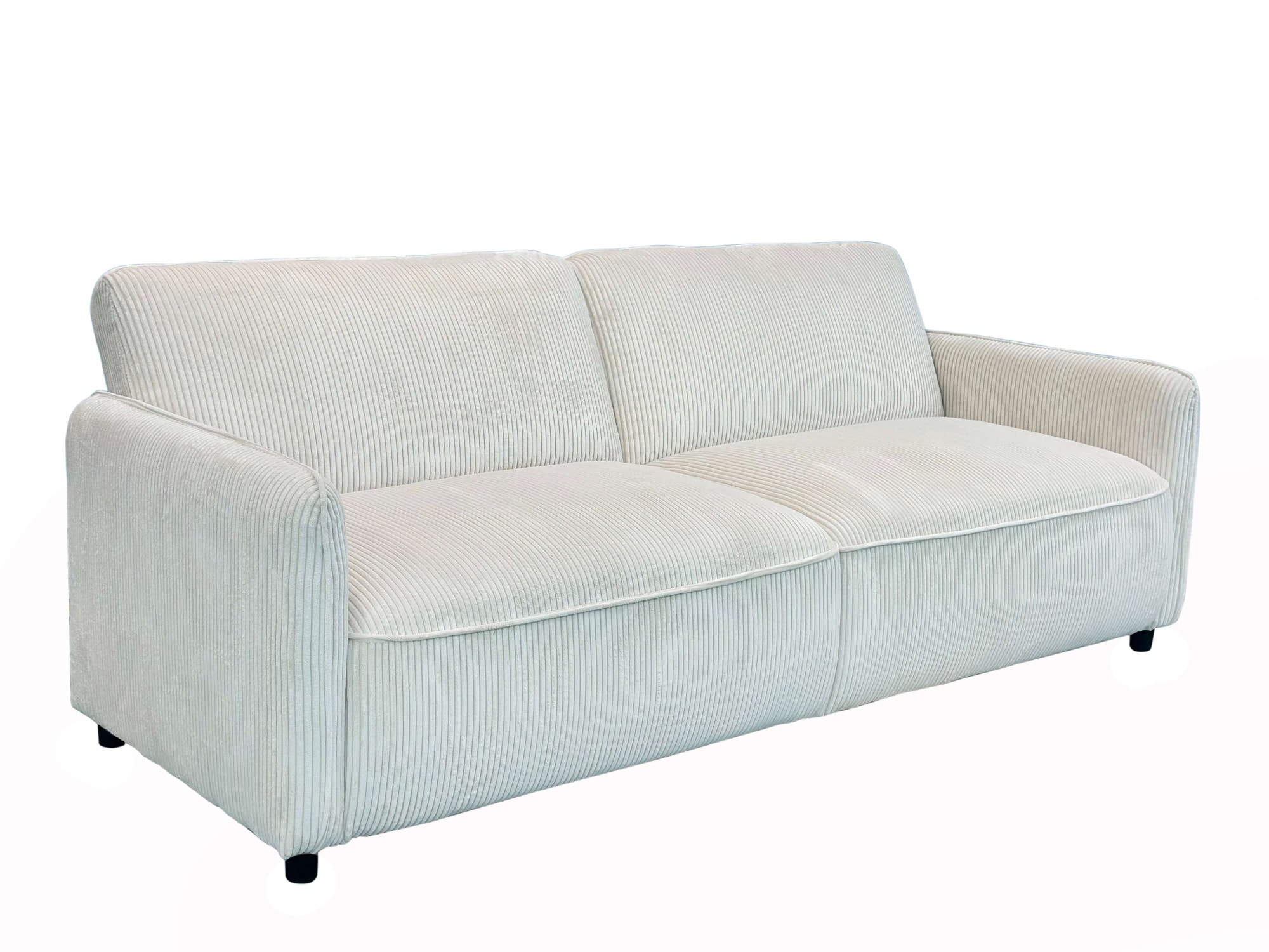 Dorel Home 3-Sitzer »Allie Curved Schlafsofa 209 cm« Bettfunktion (110/190), verstellbare Rückenlehne, Cord u. Velours