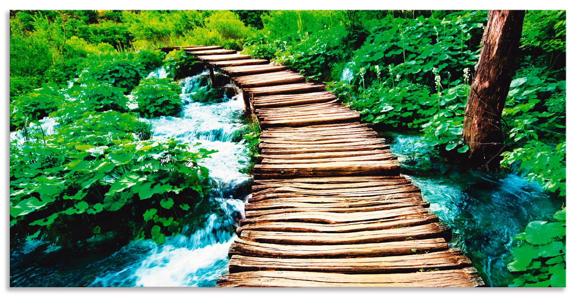 Image of Artland Wandbild »Strandpromenade«, Gewässer, (1 St.), in vielen Grössen & Produktarten - Alubild / Outdoorbild für den Aussenbereich, Leinwandbild, Poster, Wandaufkleber / Wandtattoo auch für Badezimmer geeignet bei Ackermann Versand Schweiz