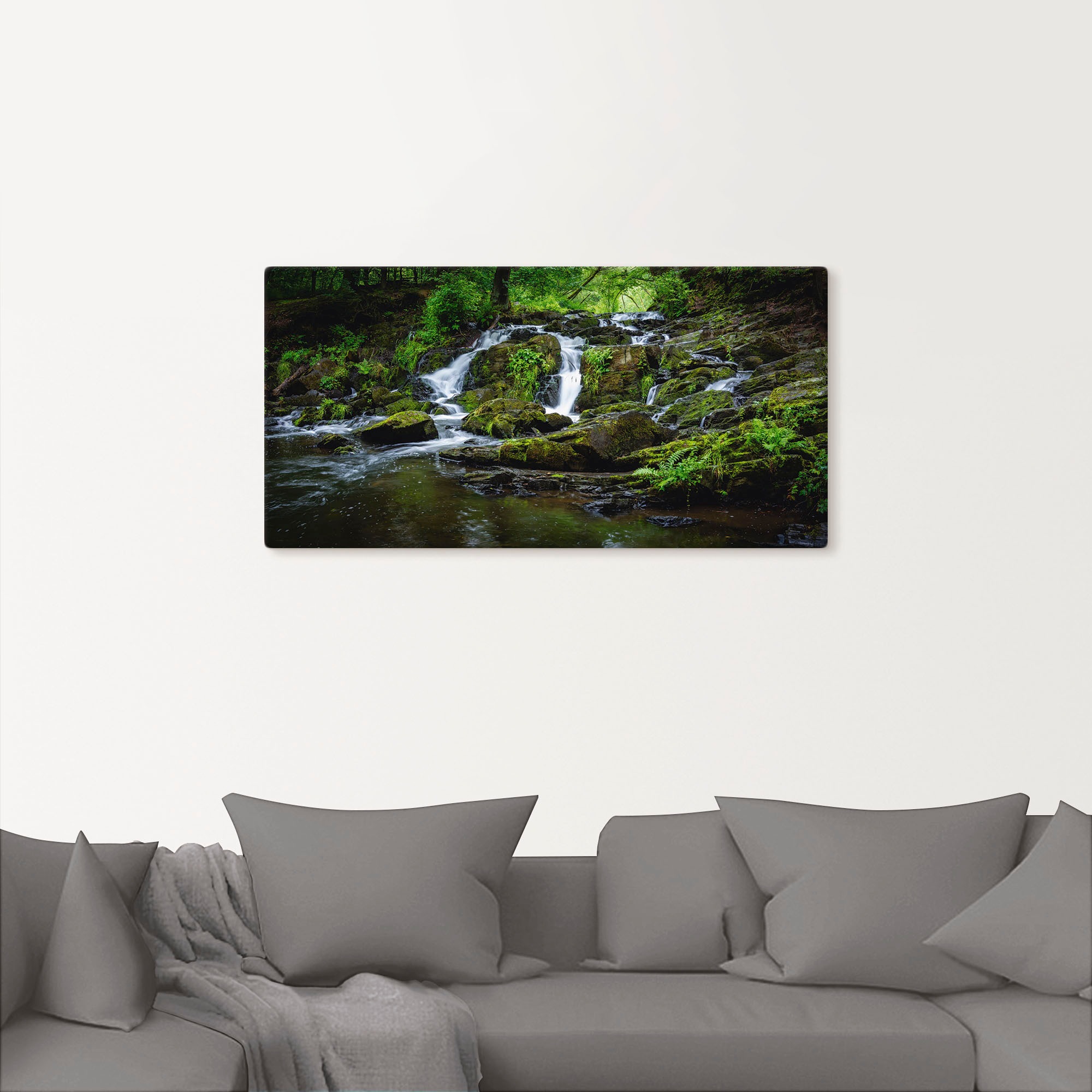Artland Wandbild »Wasserfall Panorama«, Wasserfallbilder, (1 St.), als Leinwandbild, Poster in verschied. Grössen