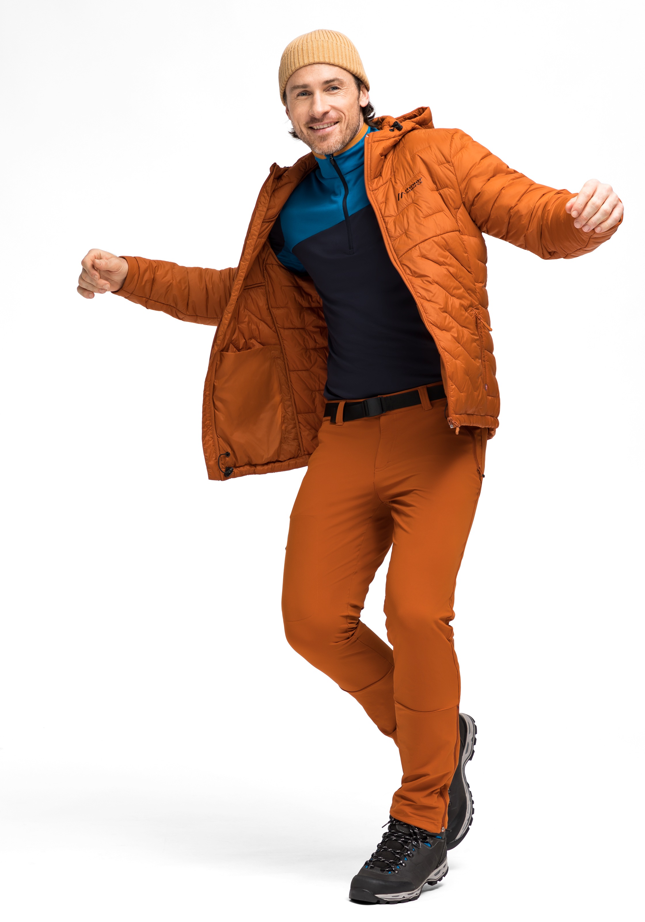 Maier Sports Pantalon fonctionnel »Naturno slim«  Herren Wanderhose, elastische Trekking-Hose, 4 Taschen, Slim Fit