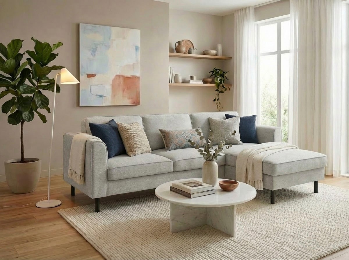Image of Home affaire Ecksofa "Booster II, whlw. mit Schlaffunktion & Bettkasten, Fuss schwarz" Recamiere beidseitig montierbar,L-Form, in Cord & Struktur LEO o. LINO