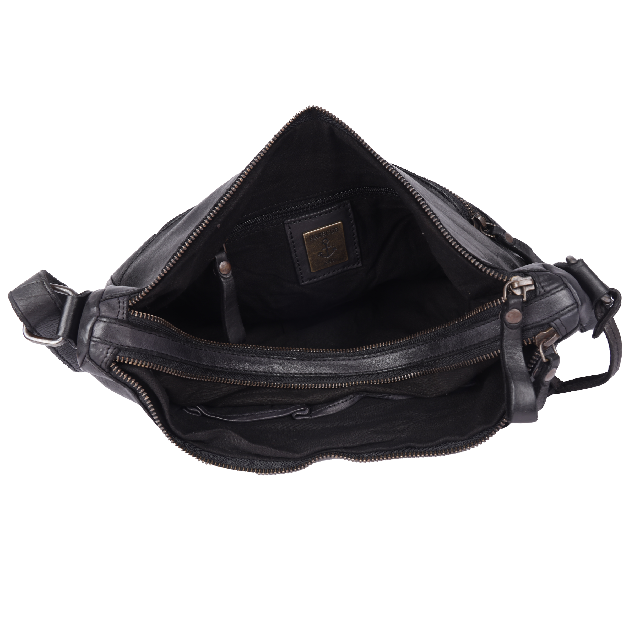 HARBOUR 2nd Sac à main »Emerson« sac bandoulière femme, sac épaule avec clous et pendentif ancre