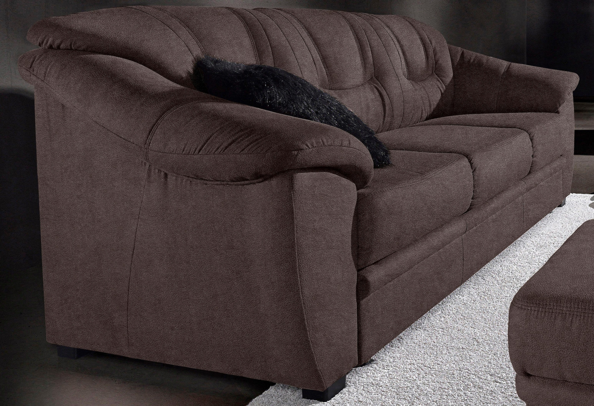 sit&more 3-places »Safira« inklusive komfortablem Federkern, wahlweise mit Bettfunktion