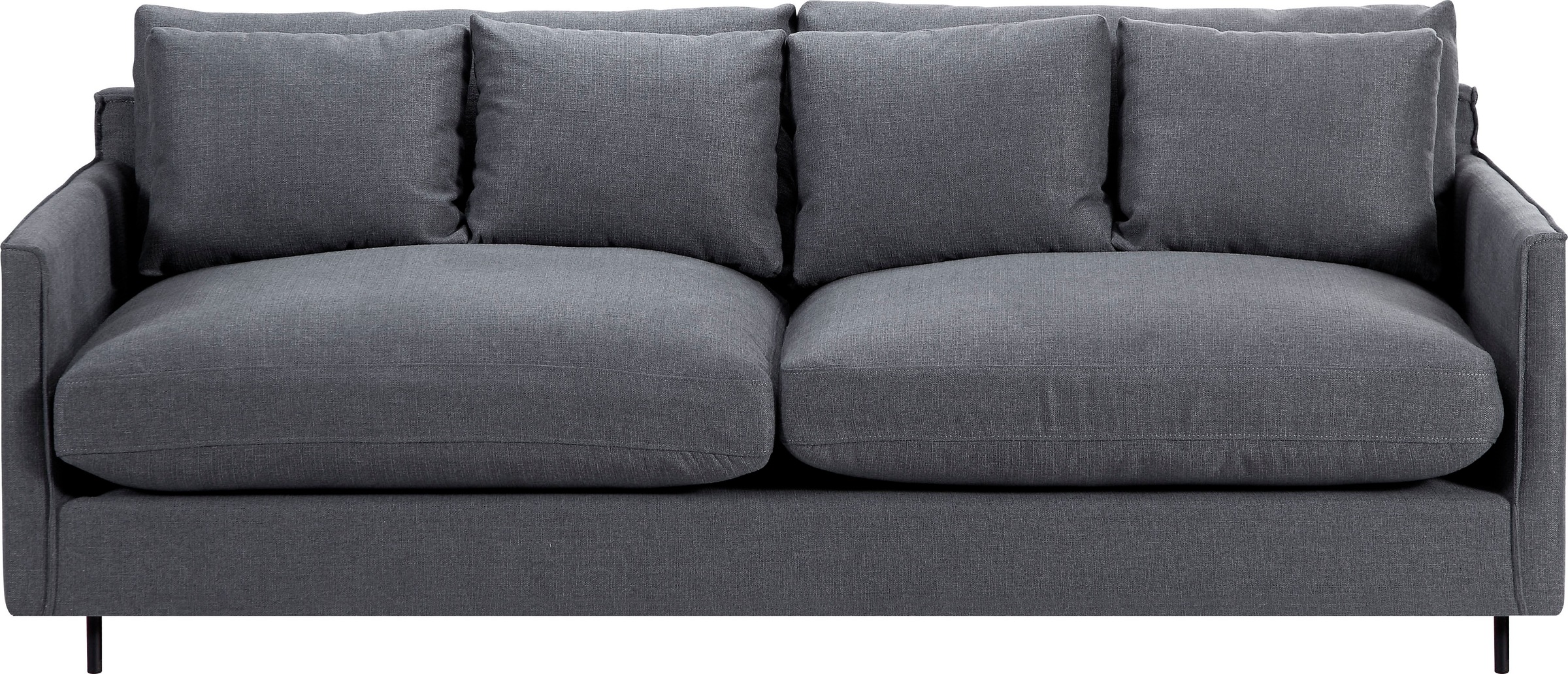 ATLANTIC home collection 3-Sitzer, skandinvisch Design, versandkostenfrei Sofa, Füllung im extra weich, Federn mit auf