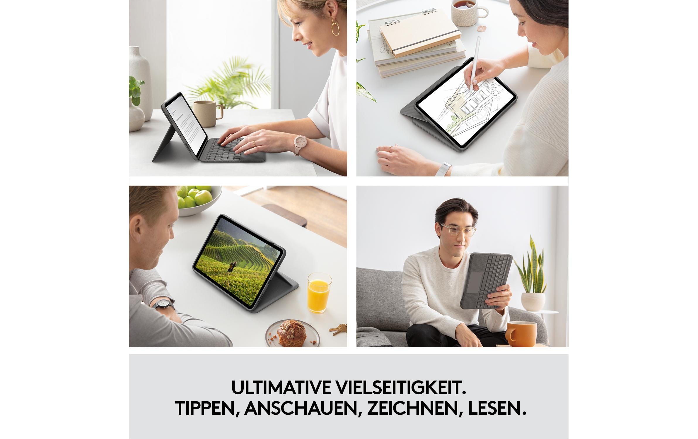 Logitech Tablet-Hülle »Folio Touch iPad Air (4. & 5. Gen)«, Tablet, 28 cm (11 Zoll)