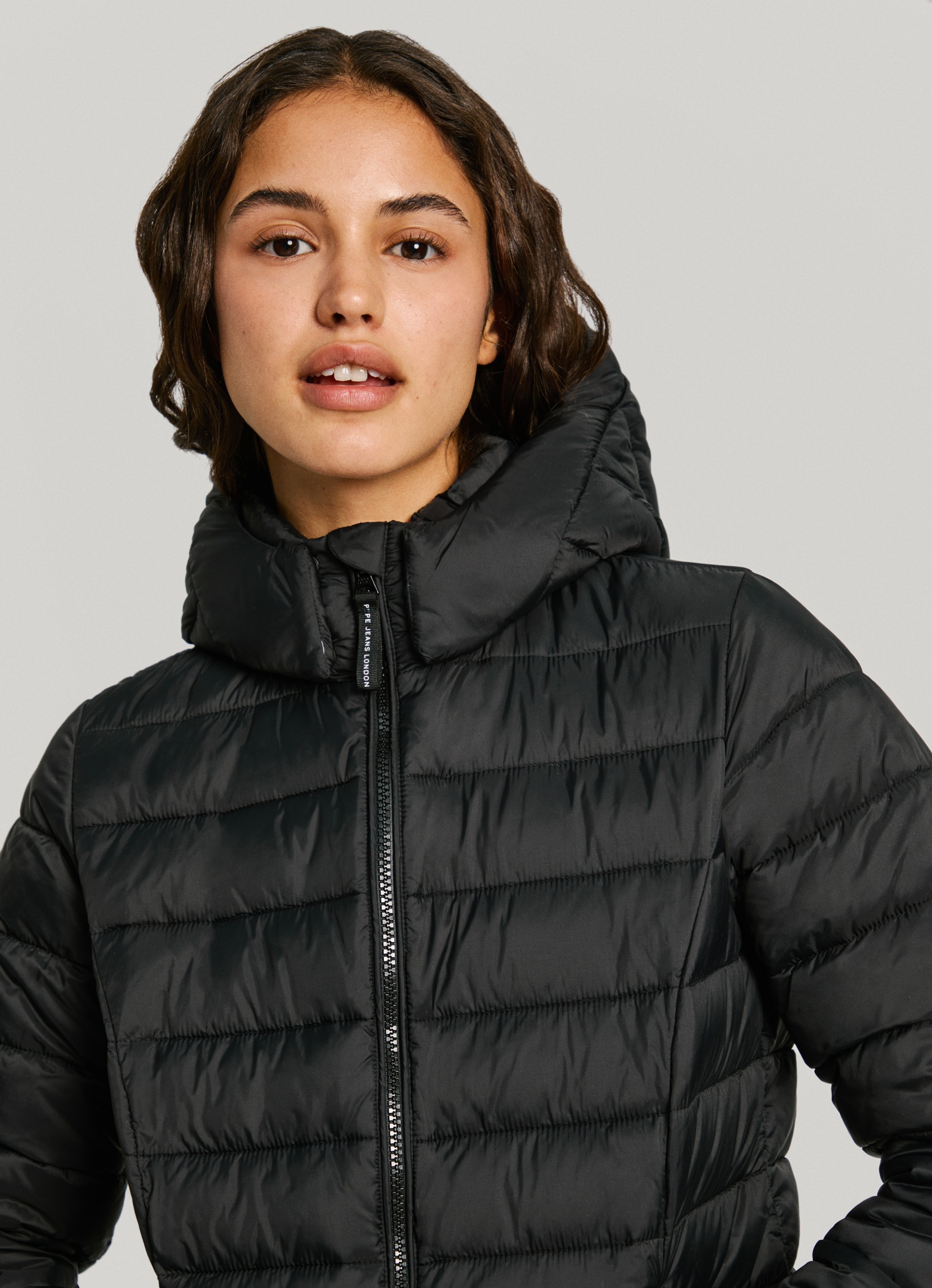 Pepe Jeans Veste d'extérieur »AMMY SHORT« mit Kapuze mit abnehmbarer Kapuze