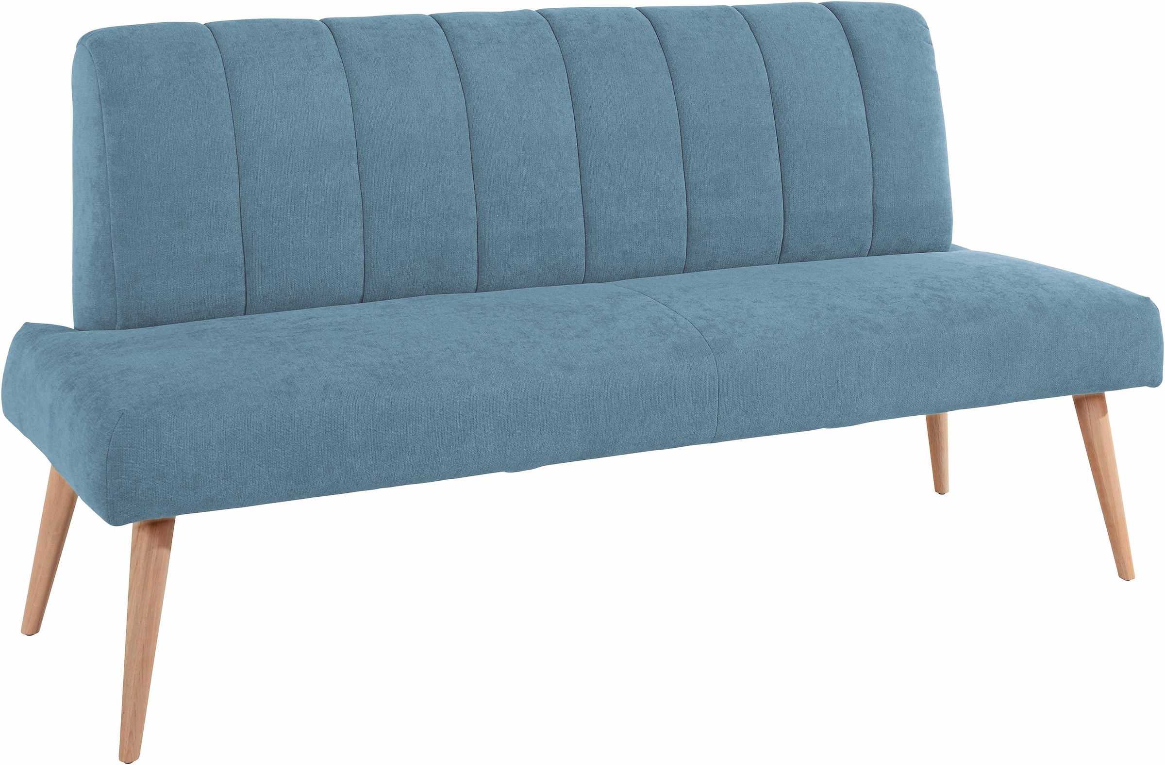 exxpo - sofa fashion Sitzbank »Costa, moderne Rückensteppung, bequem und elegant, hoher Holzfuss«, hochwertige Detailverarbeitung, Frei im Raum stellbar