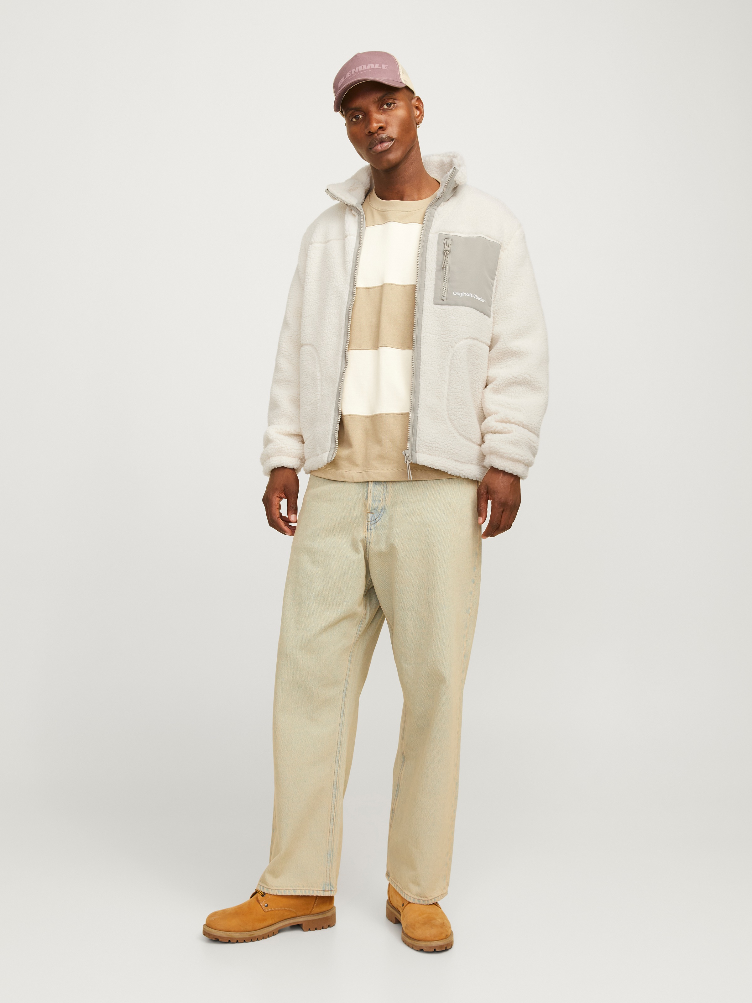 Jack & Jones Kurzjacke »JORVESTERBRO TEDDY JACKET AW24 NOOS«, ohne Kapuze