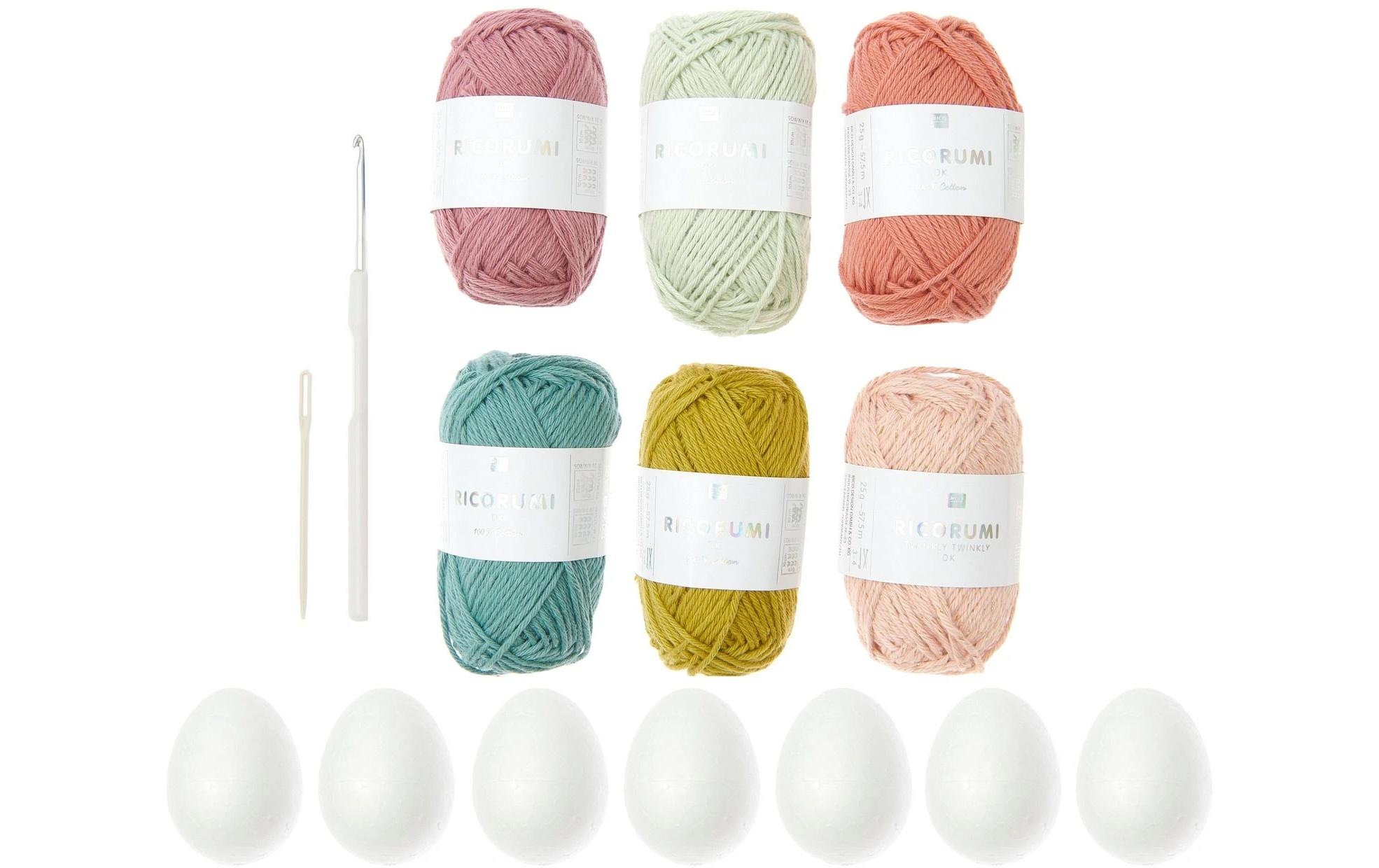 Rico-Design Verlag Kreativset »Häkeln Ricorumi Ostereier, Earthy«