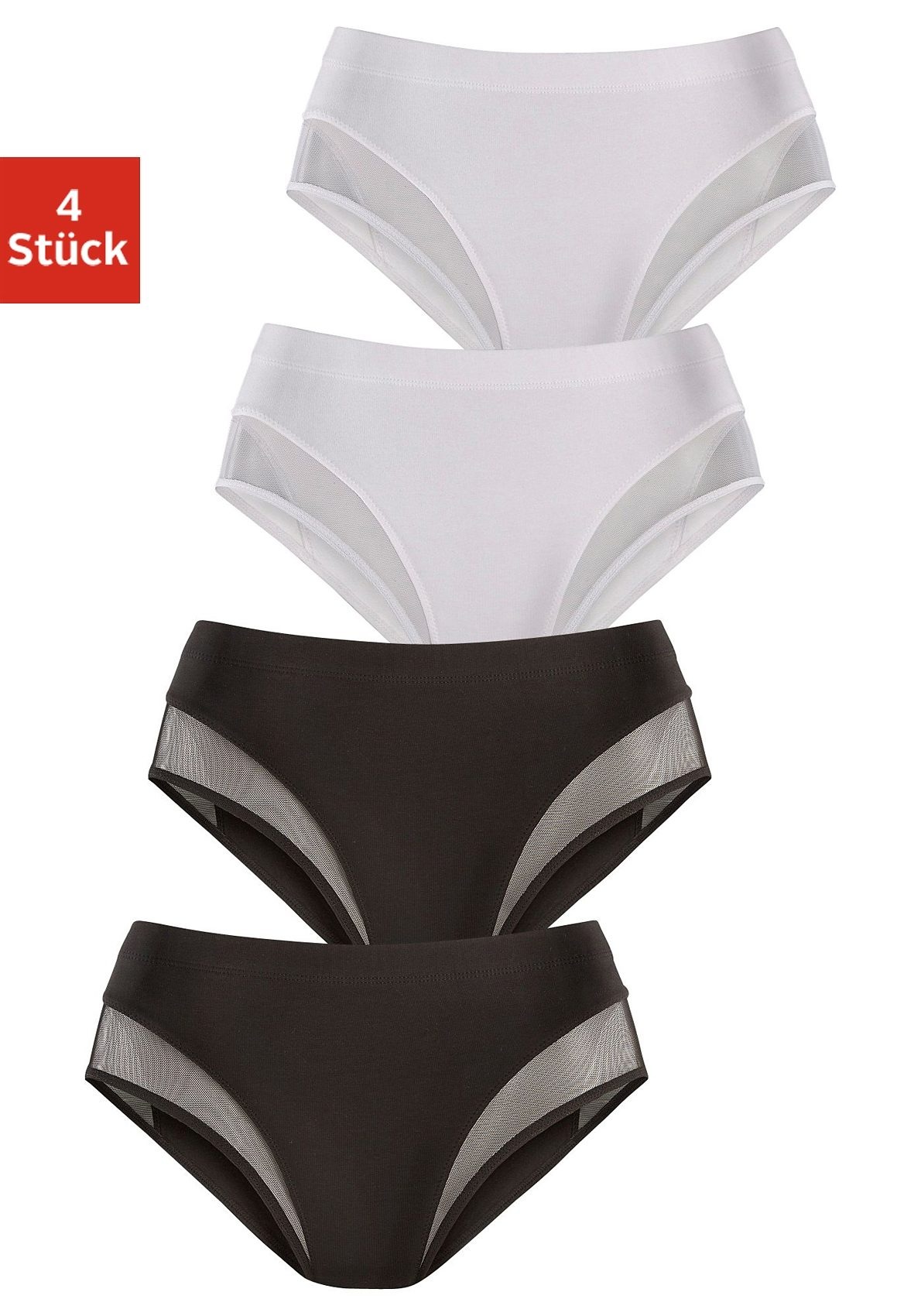 Image of petite fleur Formslip, (Packung, 4 St., 4er-Pack), mit Mesh-Einsätzen am Bein bei Ackermann Versand Schweiz