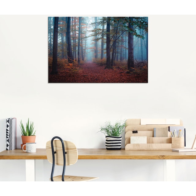 Artland Wandbild »Wald im Nebel«, Waldbilder, (1 St.), als Alubild,  Leinwandbild, Wandaufkleber oder Poster in versch. Grössen bequem kaufen