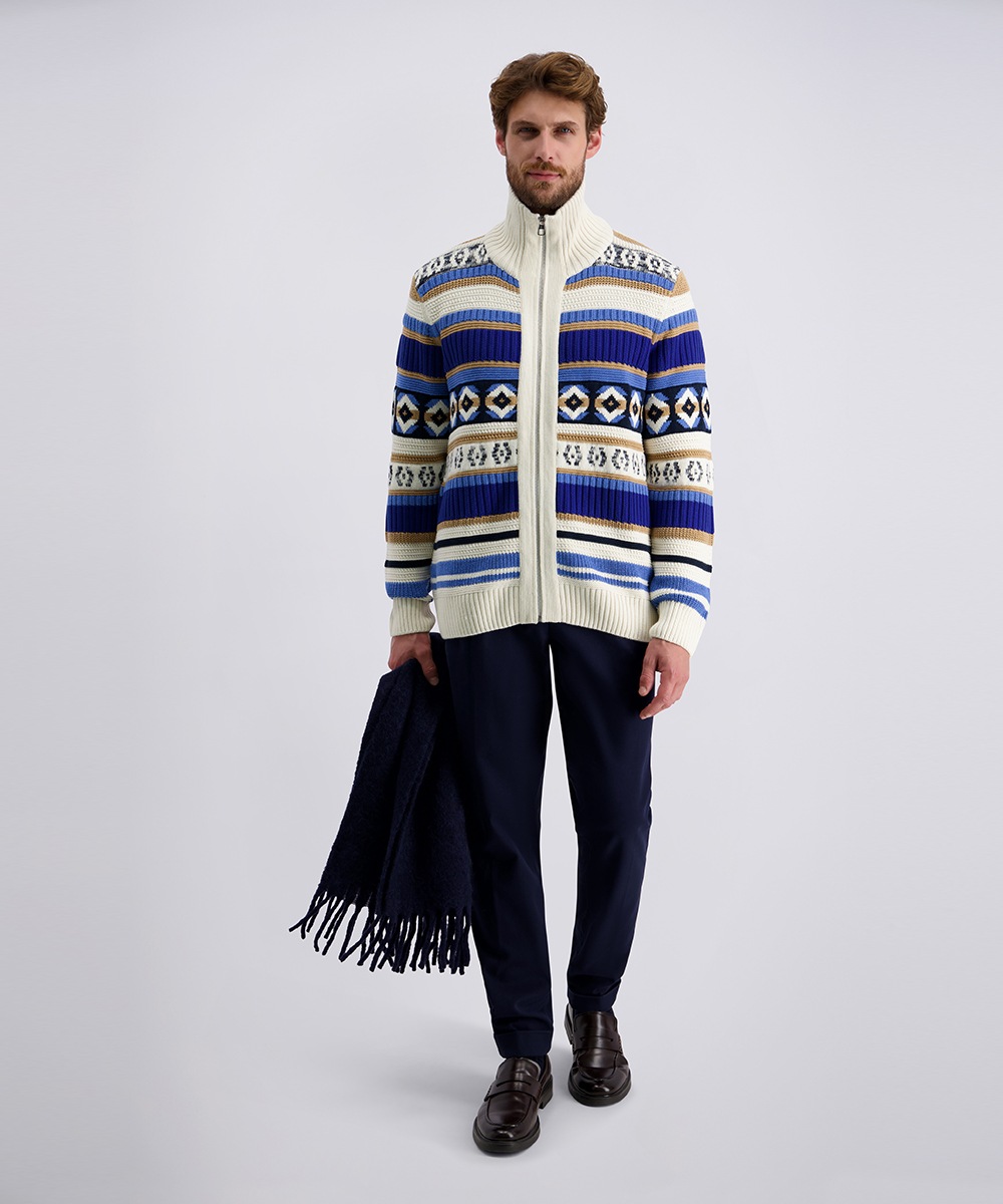 Pierre Cardin Veste en tricot mit Reissverschluss