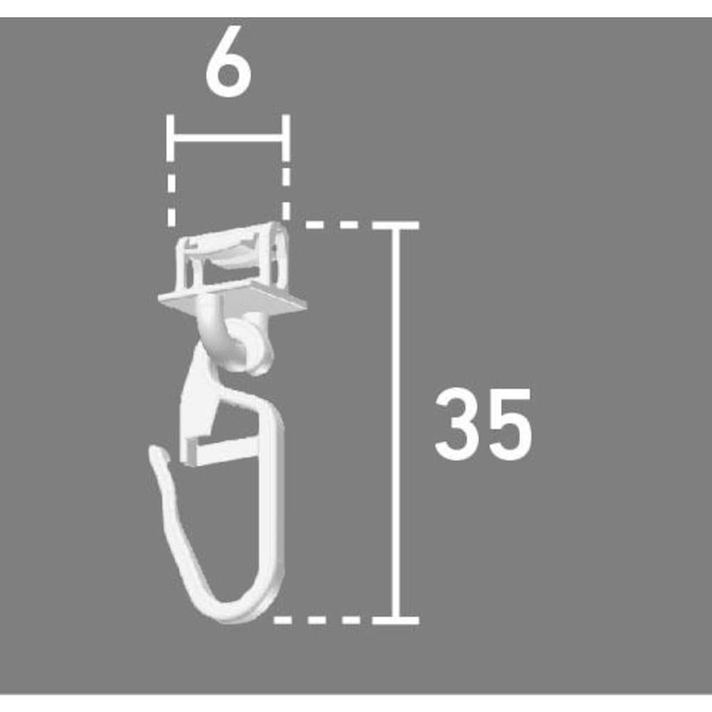 Good Life Klick-Gleiter »Alves«, (Packung, 20 St.), für Vorhangstangen mit breitem Lauf (6 mm)