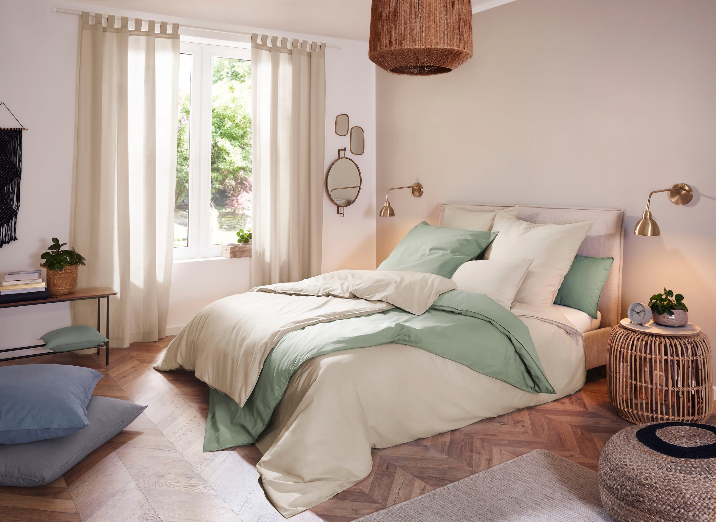 Primera Bettwäsche »Stone-Washed in Gr. 135x200, 155x220 oder 200x200 cm«, 100% Baumwolle, Bettwäsche in feinem Knitterlook, weicher Griff
