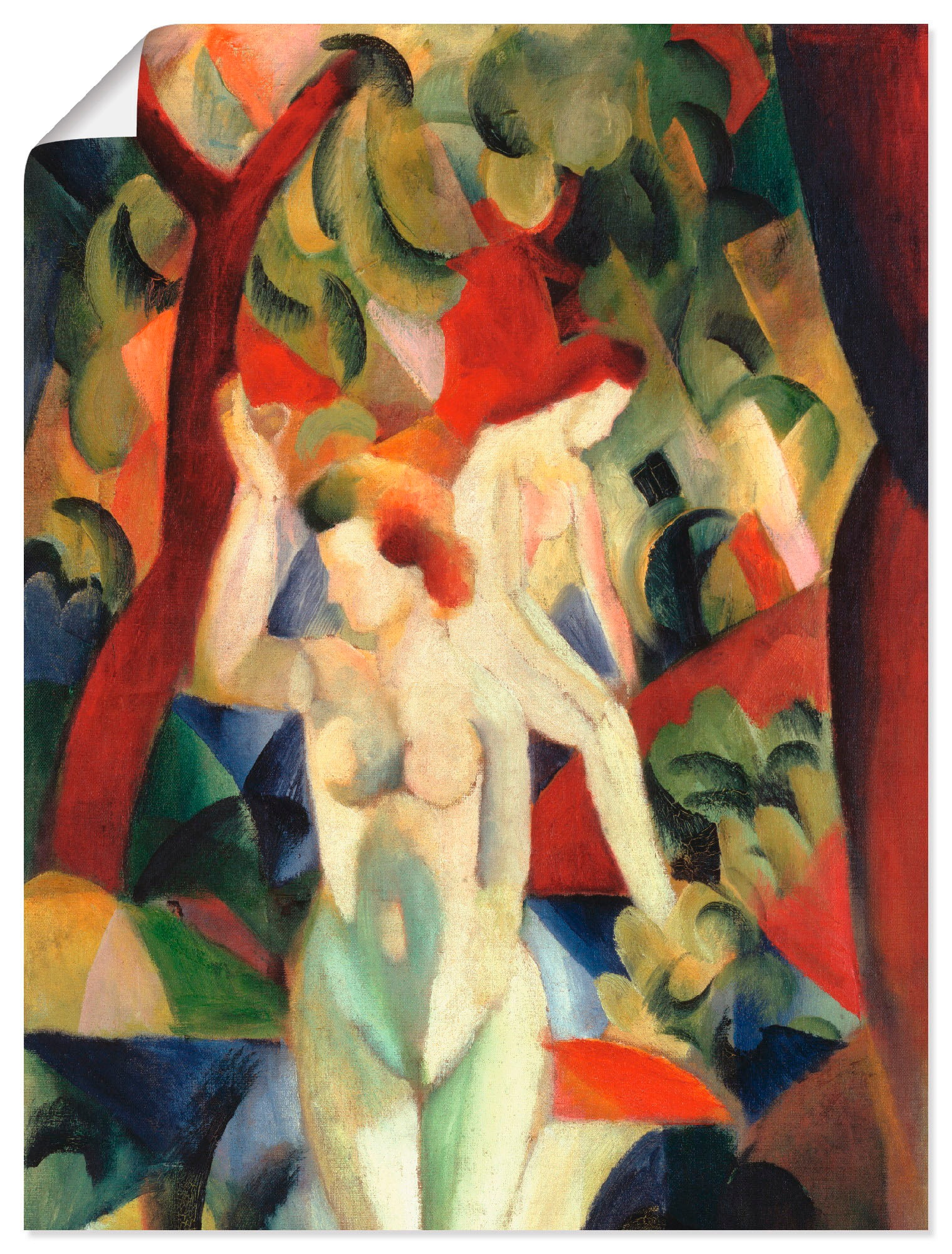 Image of Artland Wandbild »Badende Frauen 1913«, Frau, (1 St.), in vielen Grössen & Produktarten -Leinwandbild, Poster, Wandaufkleber / Wandtattoo auch für Badezimmer geeignet bei Ackermann Versand Schweiz