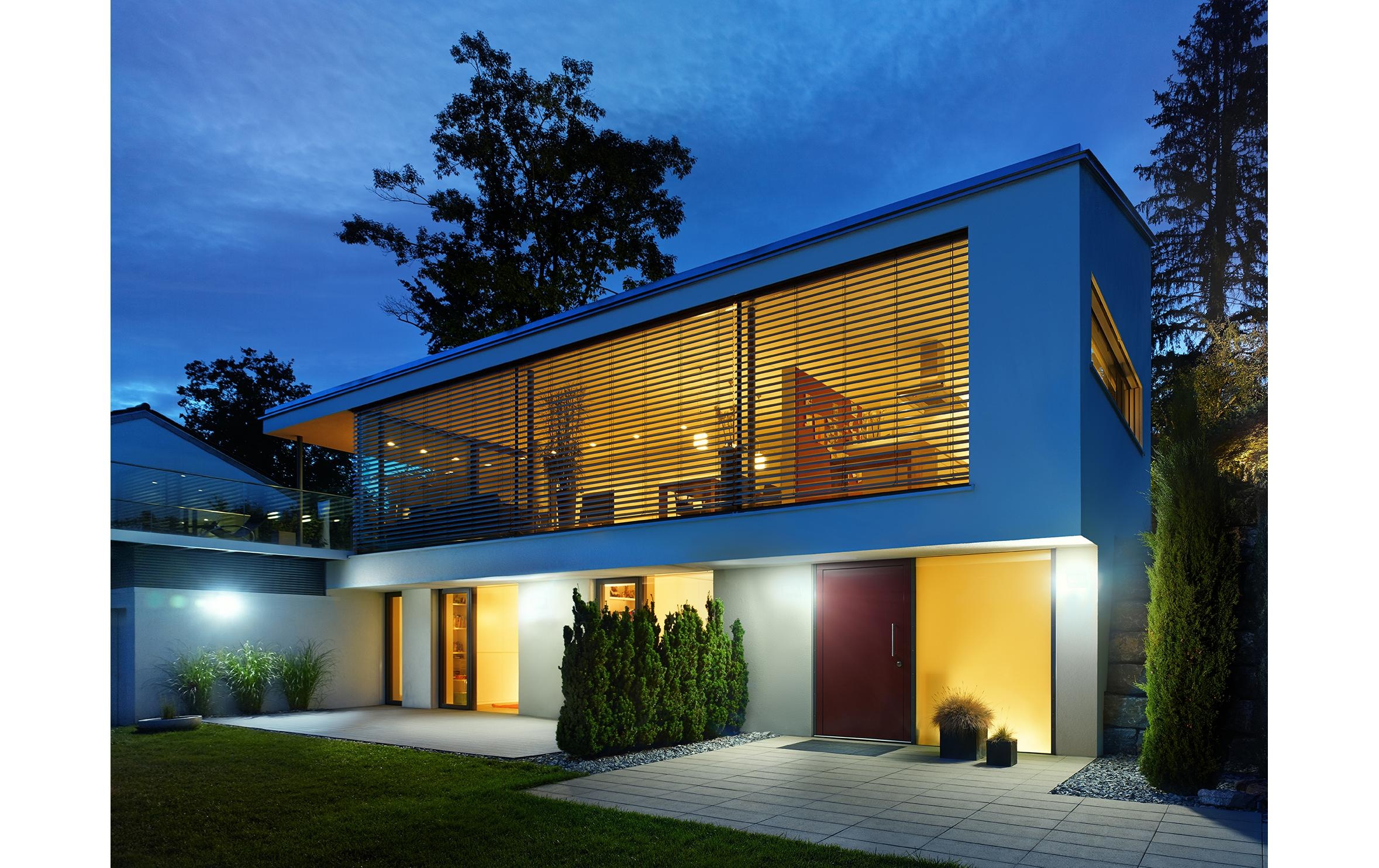 steinel Aussen-Wandleuchte »XLED curved Weiss«