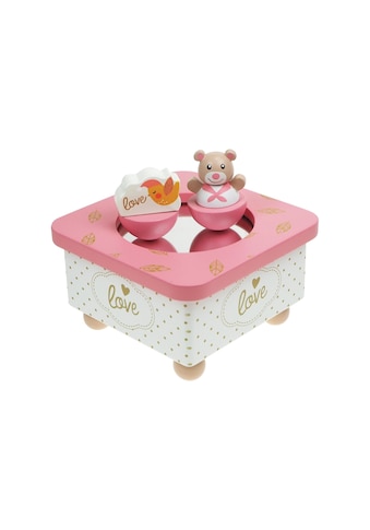 Spielba Spielzeug-Musikinstrument »Musikdose Goldfarbenen Bär pink« kaufen