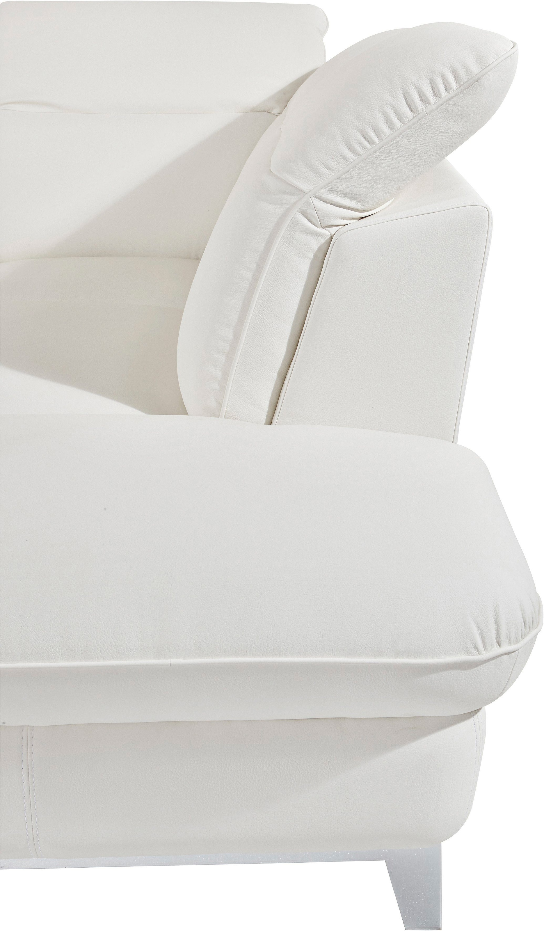 COTTA Canapé d'angle »Teresa L-Form« mit Kopfteilverstellung, wahlweise mit Bettfunktion