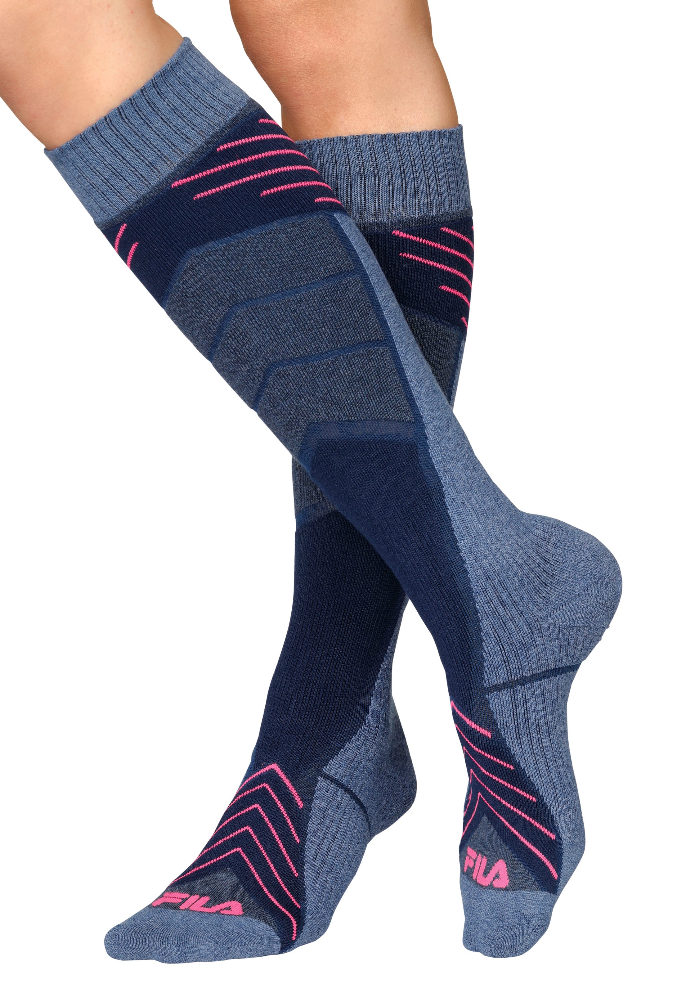 Image of Fila Skisocken, mit kontrastfarbenen Streifen bei Ackermann Versand Schweiz