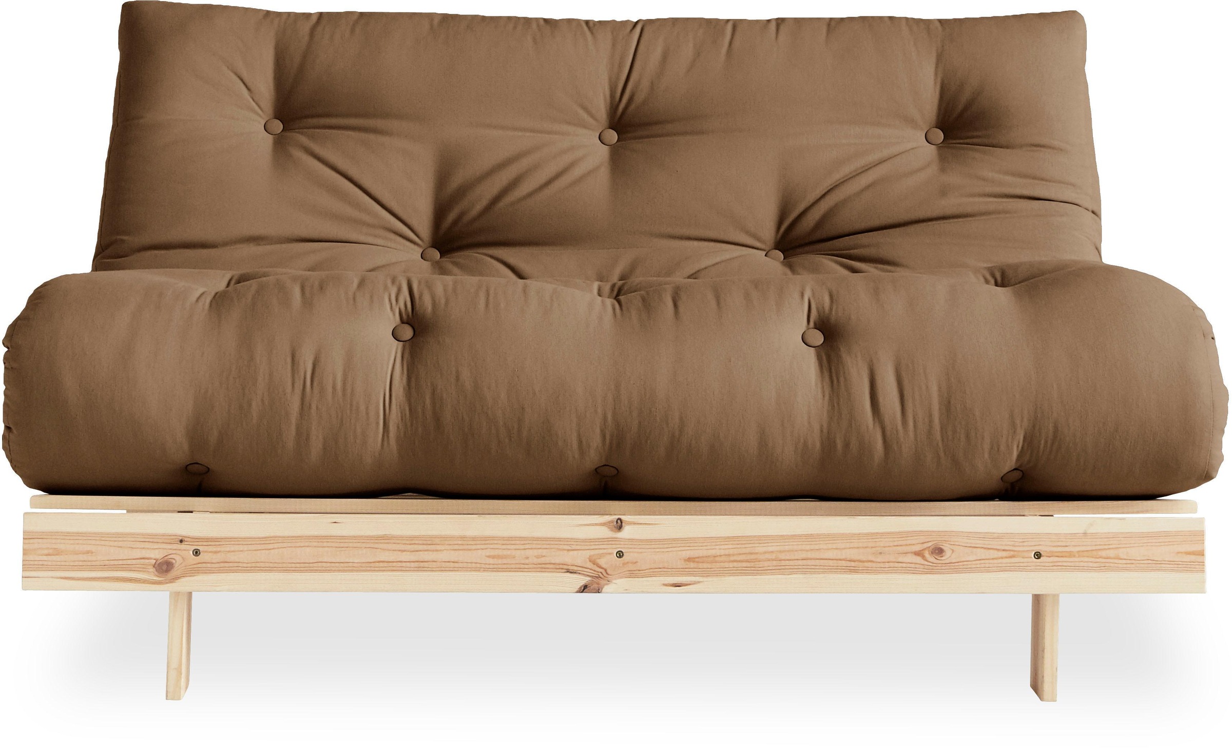 Karup Design Daybett "Roots Sofa Bed, Schlafsofa, Bettfunktion, FSC-Massivholz," Inkl. Futonmatratze, Made in Europe, langlebig, B: 140 oder 160 cm