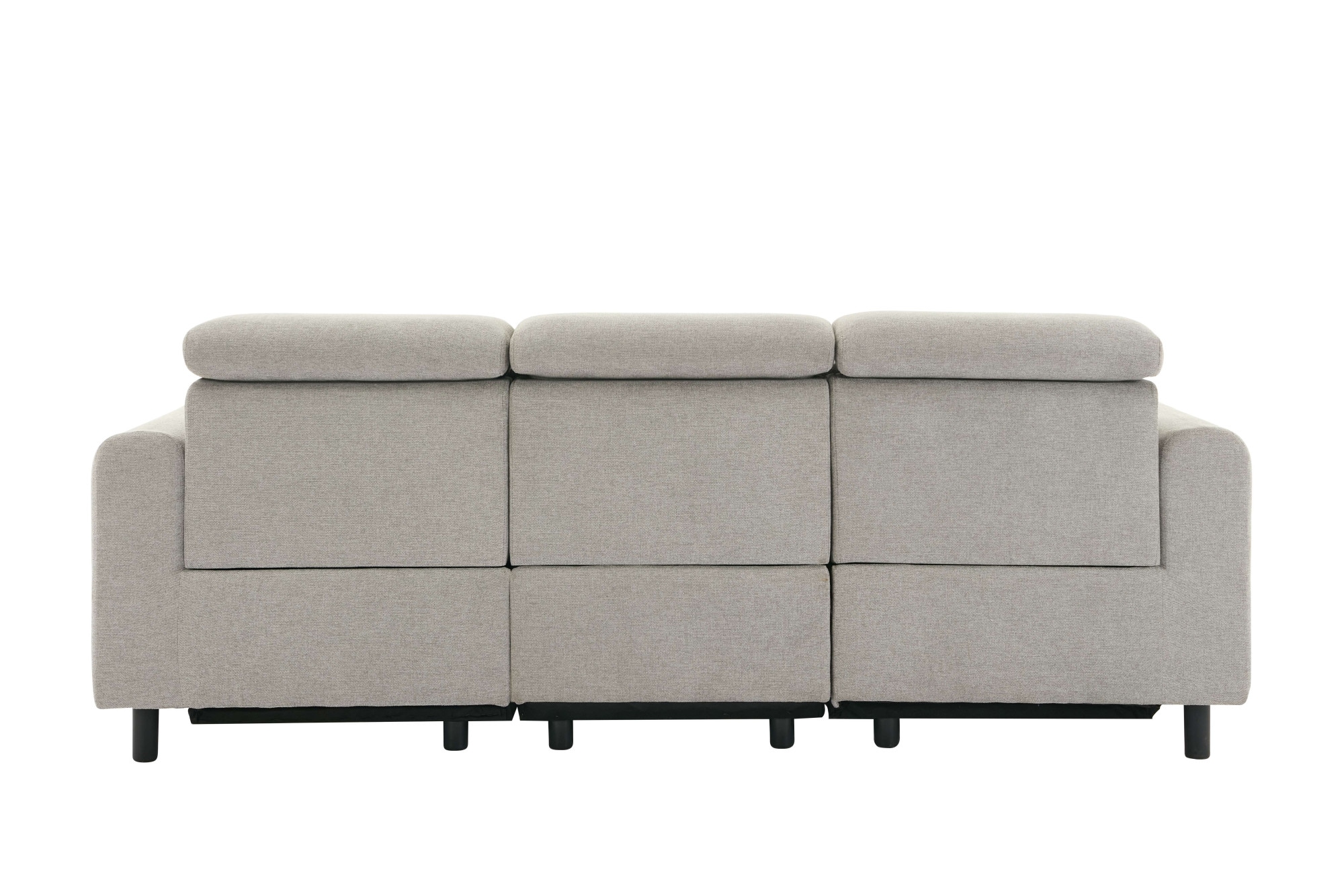 GOODproduct 3-places »SKAANE Struktur-Sofa, 229 cm, manuelle-u. elektrische Relaxfunktion« Fonction relaxation sur 2 sièges, dossier réglable, rembourrage à ressorts
