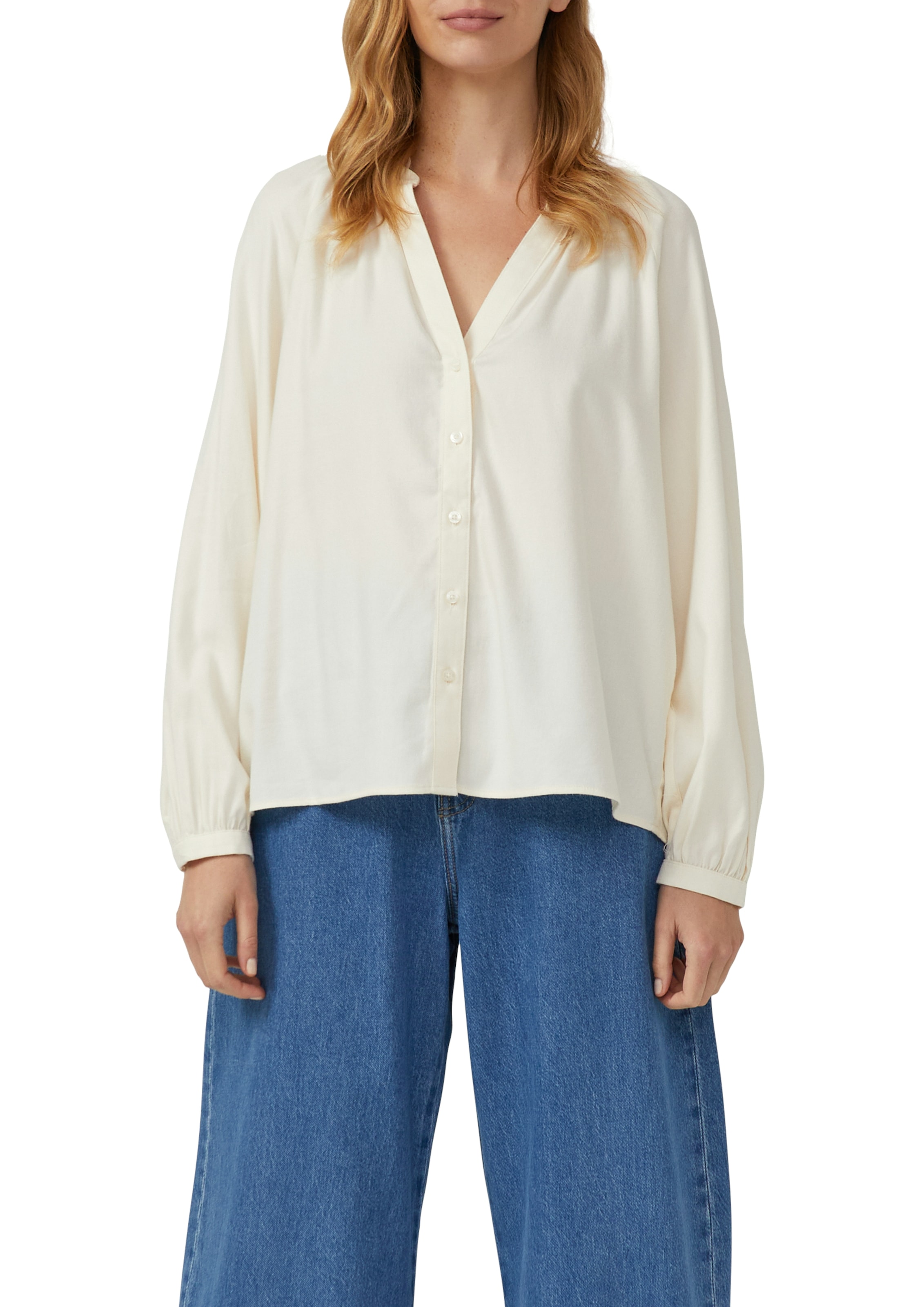 Image of s.Oliver Flanellbluse mit Raffung