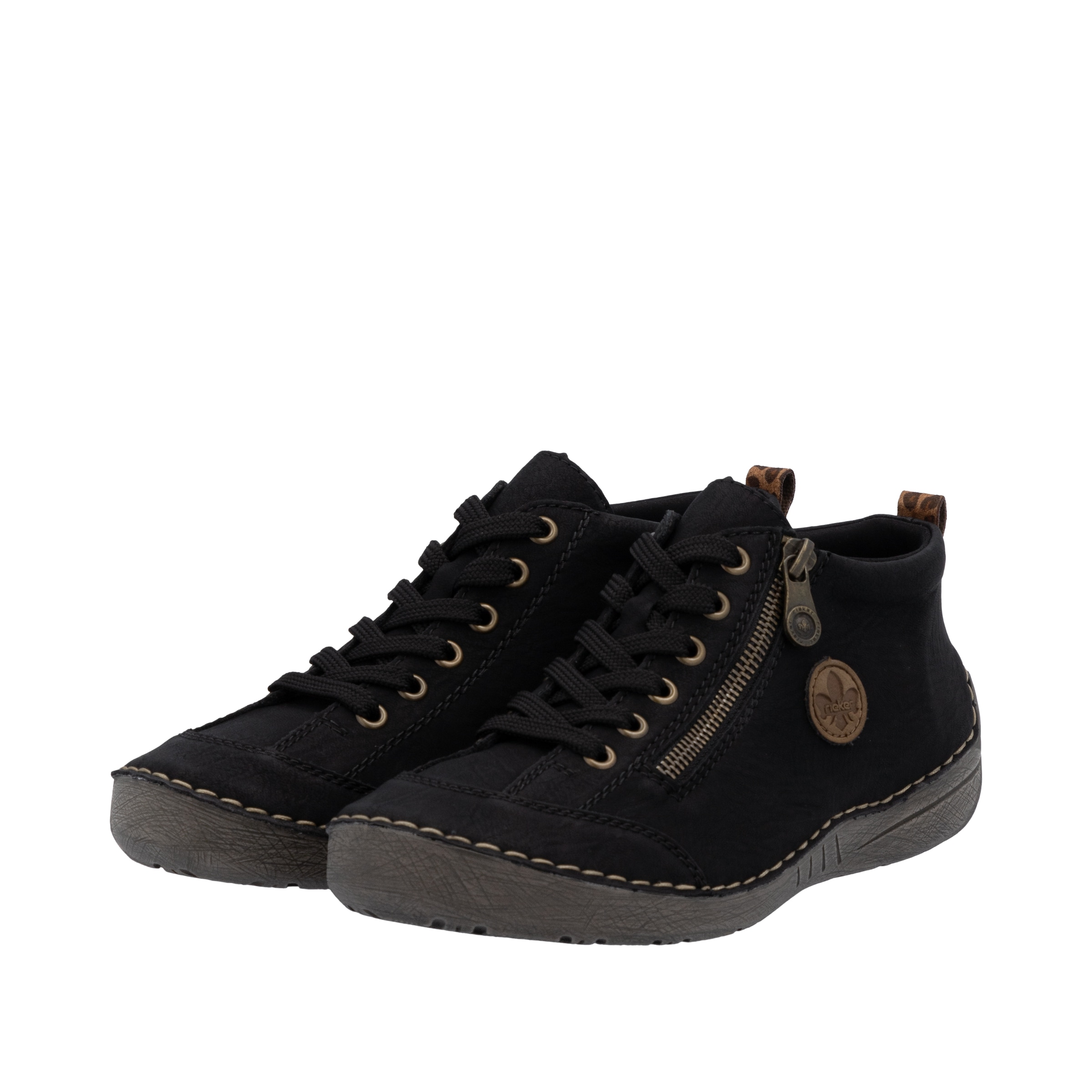 Rieker Bottines à lacets  Sneaker, chaussure à lacets, chaussure outdoor avec fermeture éclair