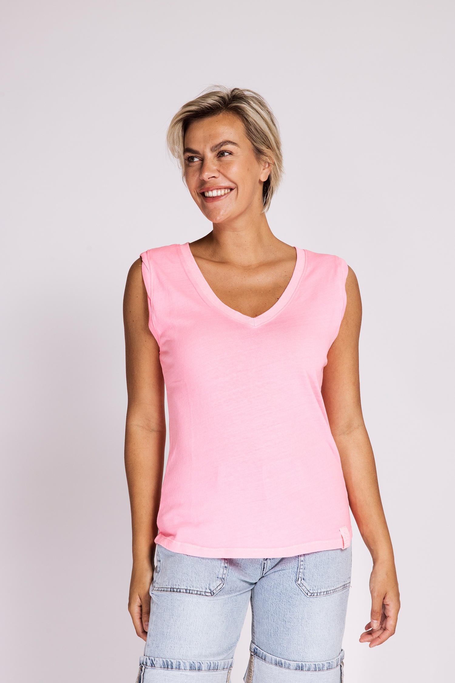 Image of Zhrill Shirttop "ASHI Tank Top" normale Passform, ärmellos, aus Baumwolle, hüftbedeckende Länge
