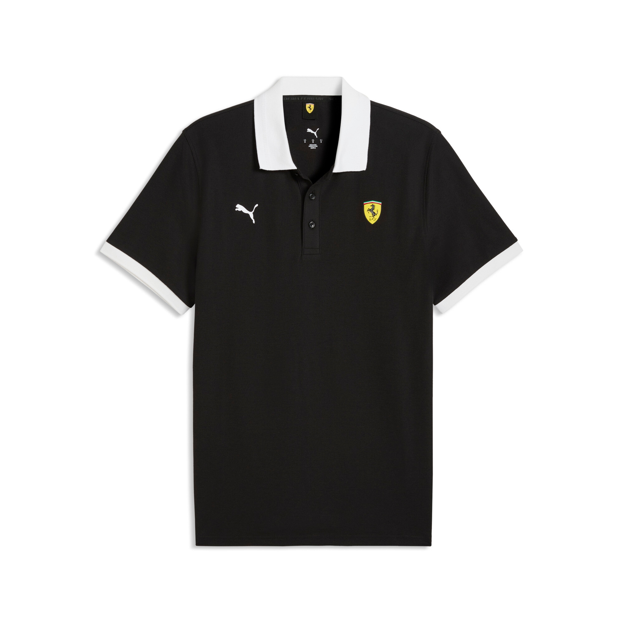 Image of PUMA Poloshirt "FERRARI PIQUET POLO" Regular Fit, Kurzarm, mit Reissverschluss, für Motorsport-Fans