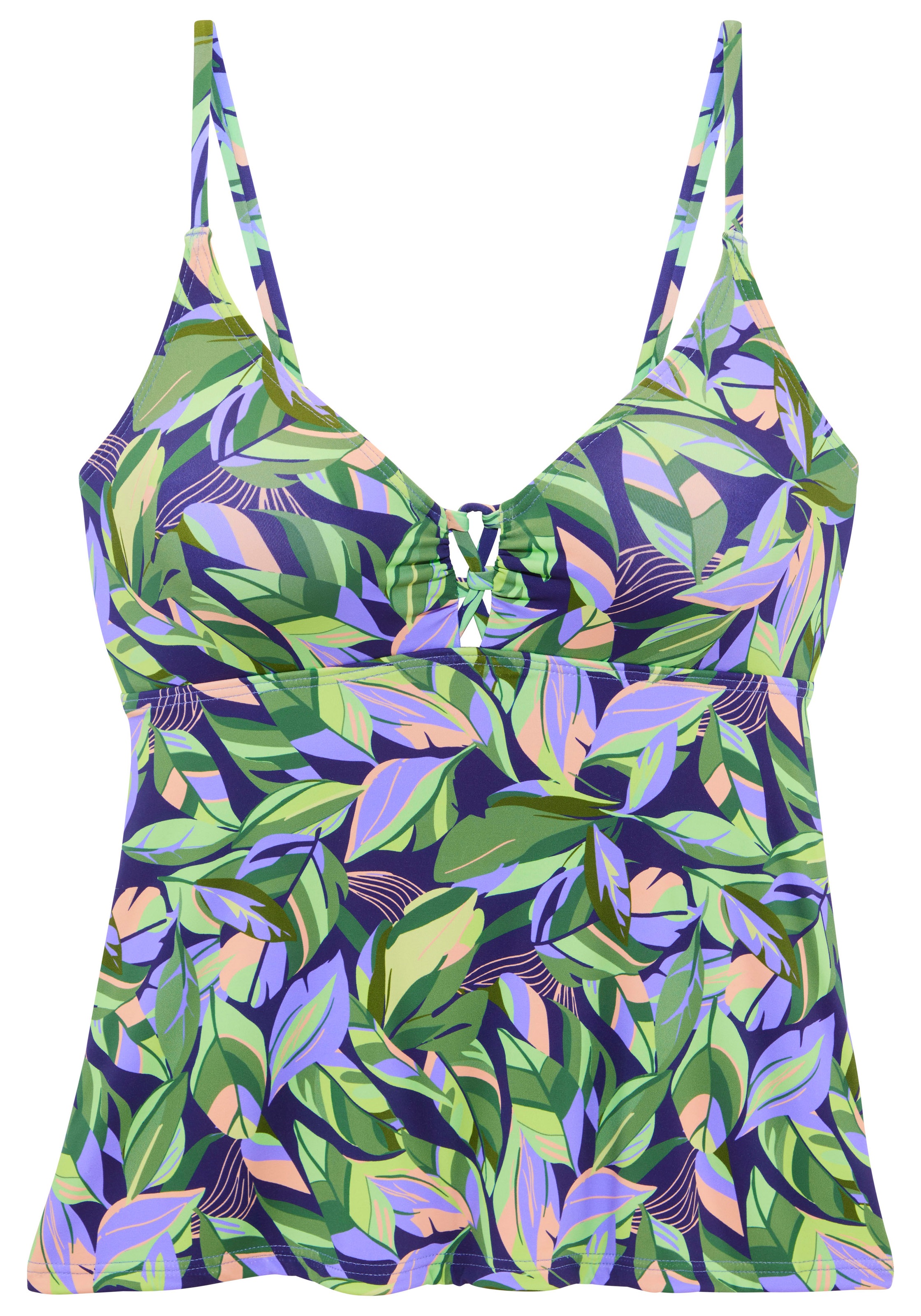 s.Oliver Tankini-Top mit modernem Allover-Print