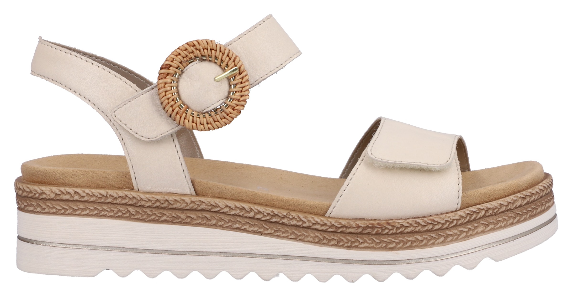 Remonte Keilsandalette  Sommerschuh, Riemchensandale mit praktischen Klettverschlüssen