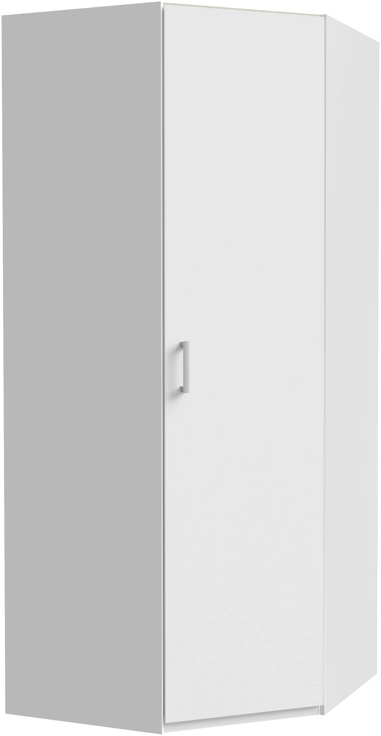 Image of FORTE Eckkleiderschrank Eckkleiderschrank, Stauraum, Aufsatz optional bestellbar