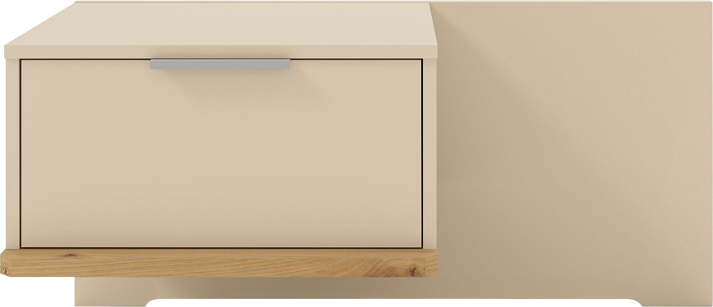 Musterring Nachtschrank "Isabelle" verschiedene Farben, Unterboden in Eiche, Maße B50/90 x H43 x T47 cm