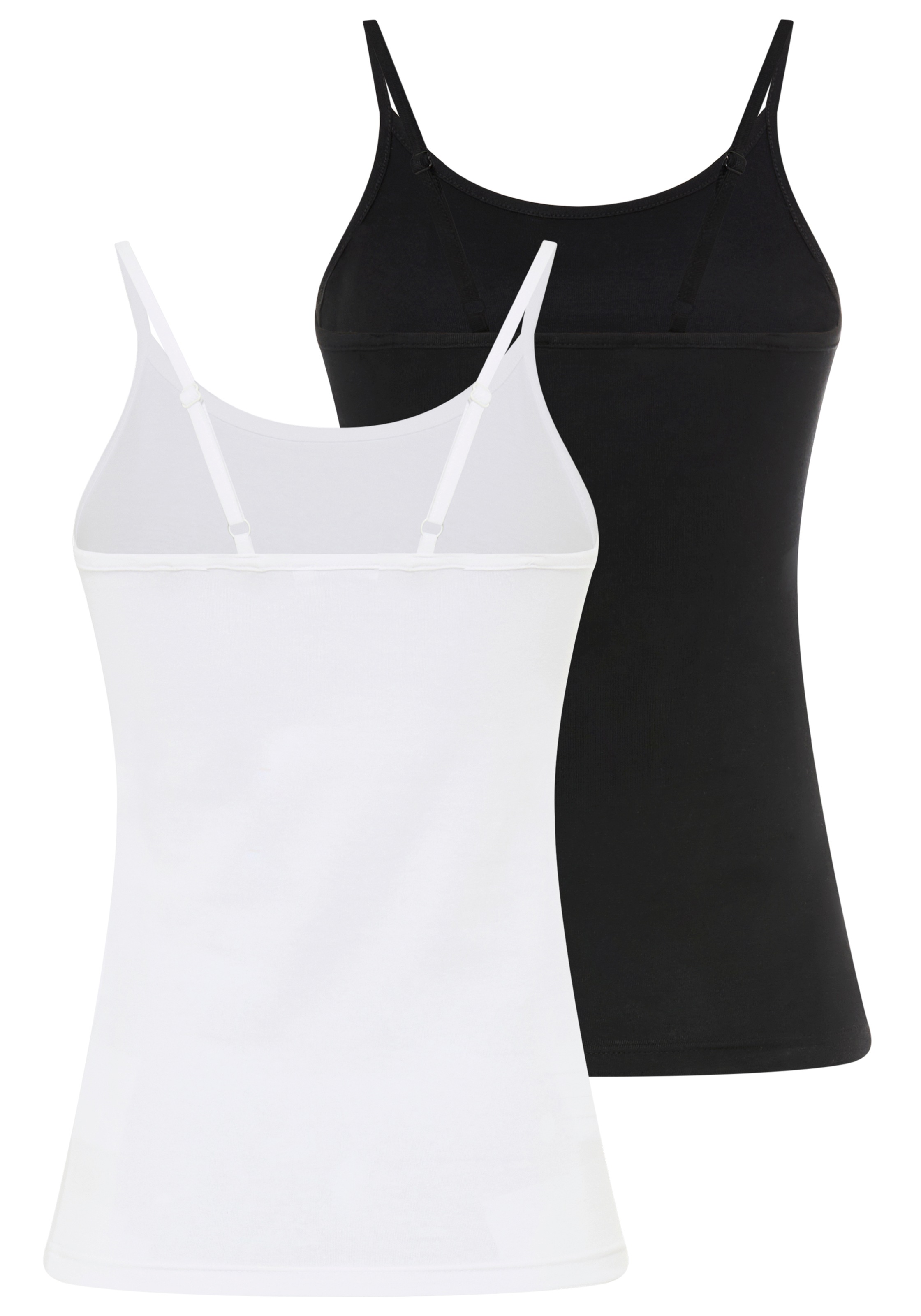 Flashlights Spaghettitop körpernahe Passform, aus Baumwolle und Elasthan