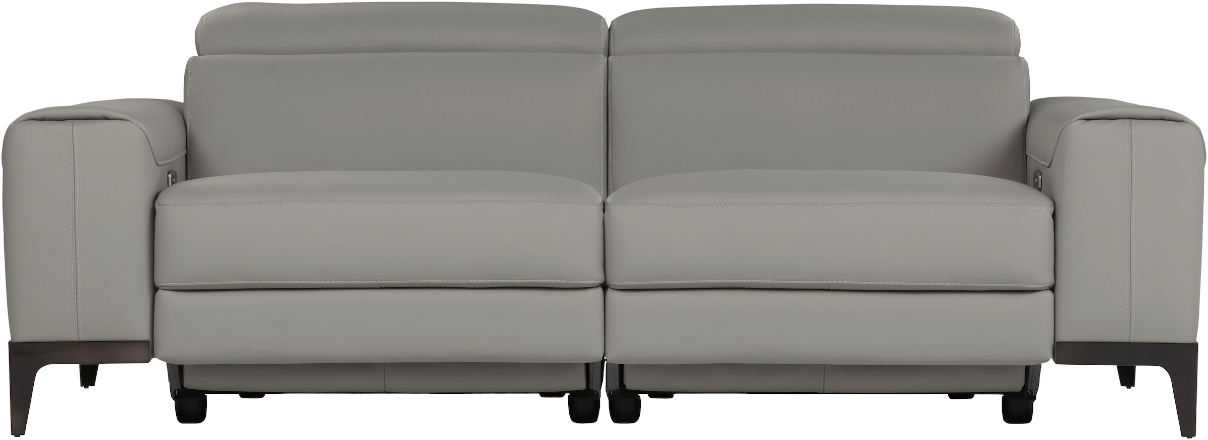 Image of CALIA ITALIA 3-Sitzer "Benja, Designsofa mit erstklassigen Komfortfunktionen zum Wohlfühlen" in Leder, mit elektrischer Relaxfunktion