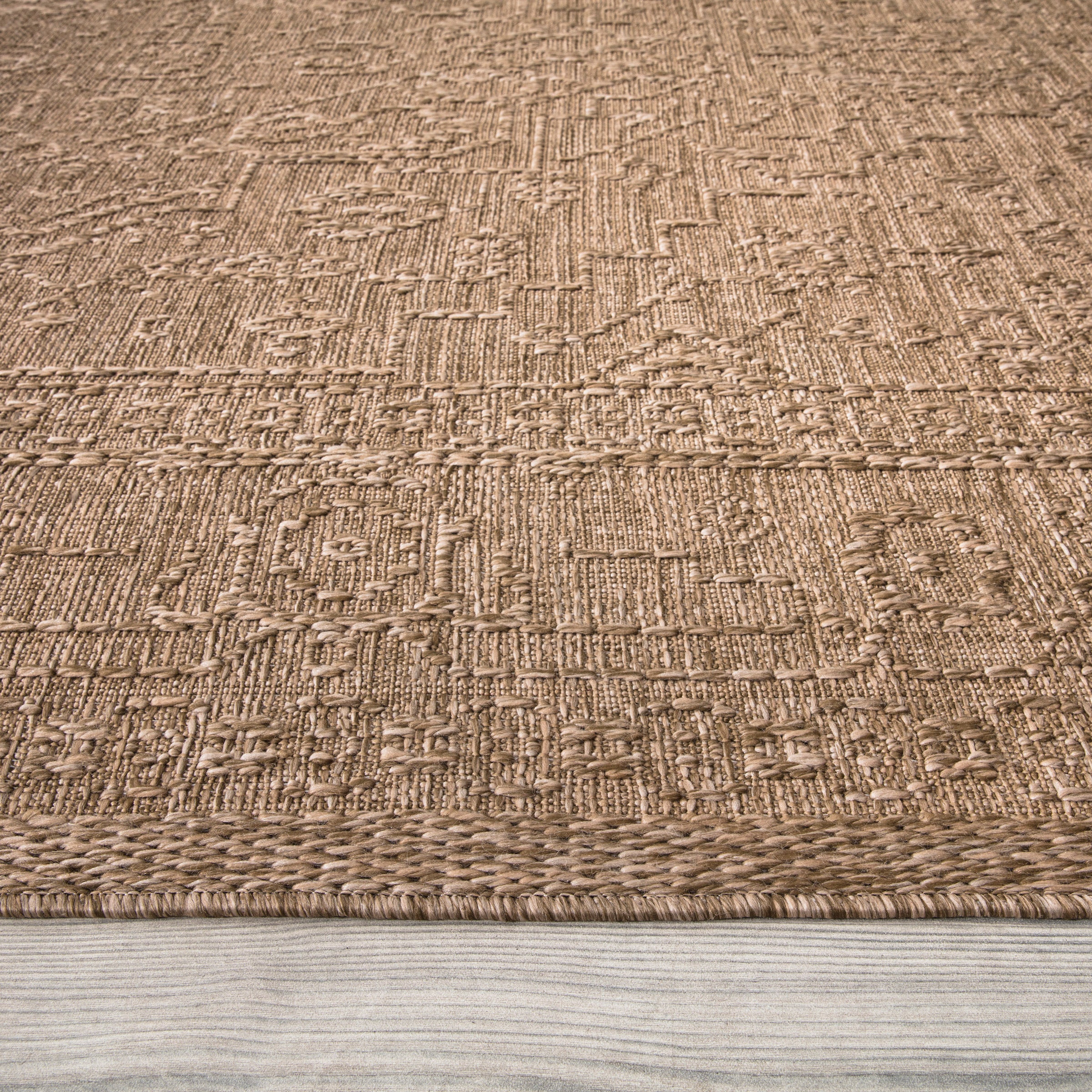 Paco Home Teppich kaufen Farben, In- rechteckig, Effekt, »Rimini geeignet Outdoor Hoch-Tief 413«, Uni und Flachgewebe, jetzt