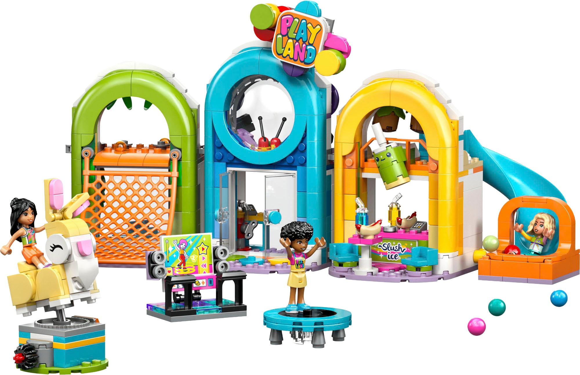 LEGO® Konstruktionsspielsteine »Cooler Indoor-Spielplatz (42686), LEGO Friends« Made in Europe