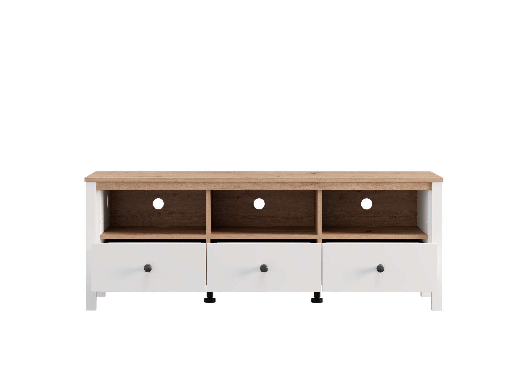 Home affaire Lowboard »BEDFORD, TV-Board, TV-Kommode, TV-Schrank, TV-Unterschrank, TV-Möbel« MDF-Profil 2D ummantelt, Hotstamping