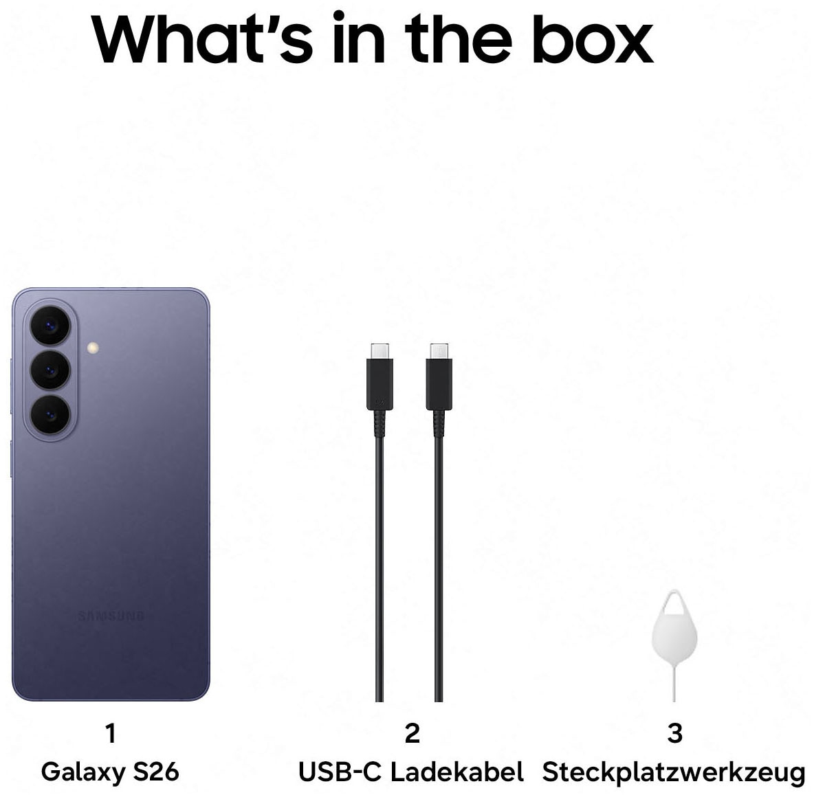 Samsung Smartphone »Galaxy S26« cobalt violet