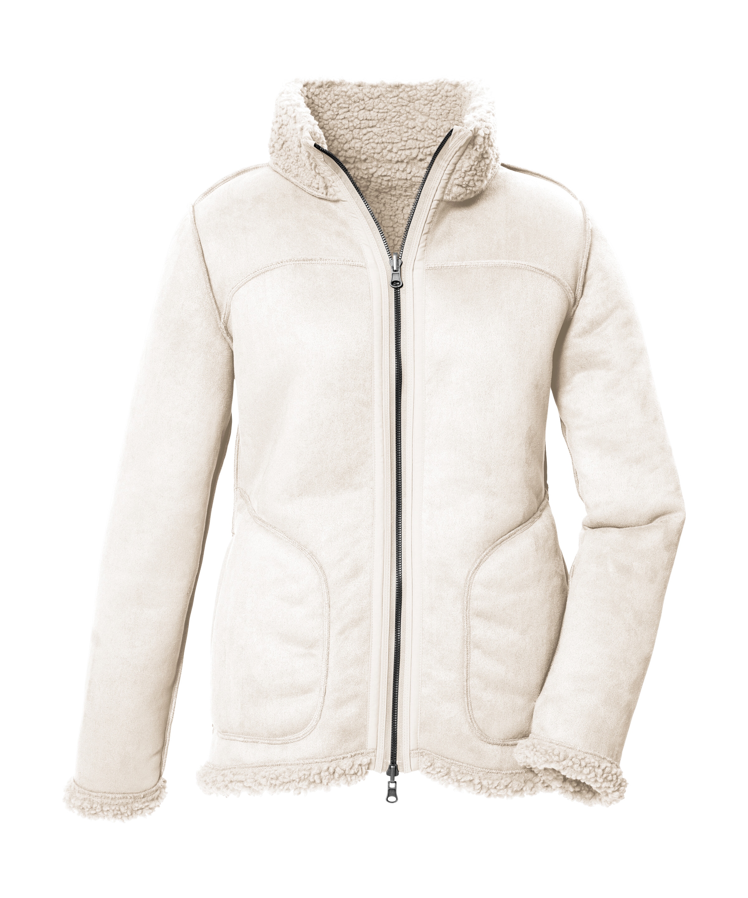 G.I.G.A. DX by killtec Wendejacke »GW 62 WMN JCKT« Wendbare Damenjacke in Wildlederoptik, warm, mit 4 Taschen